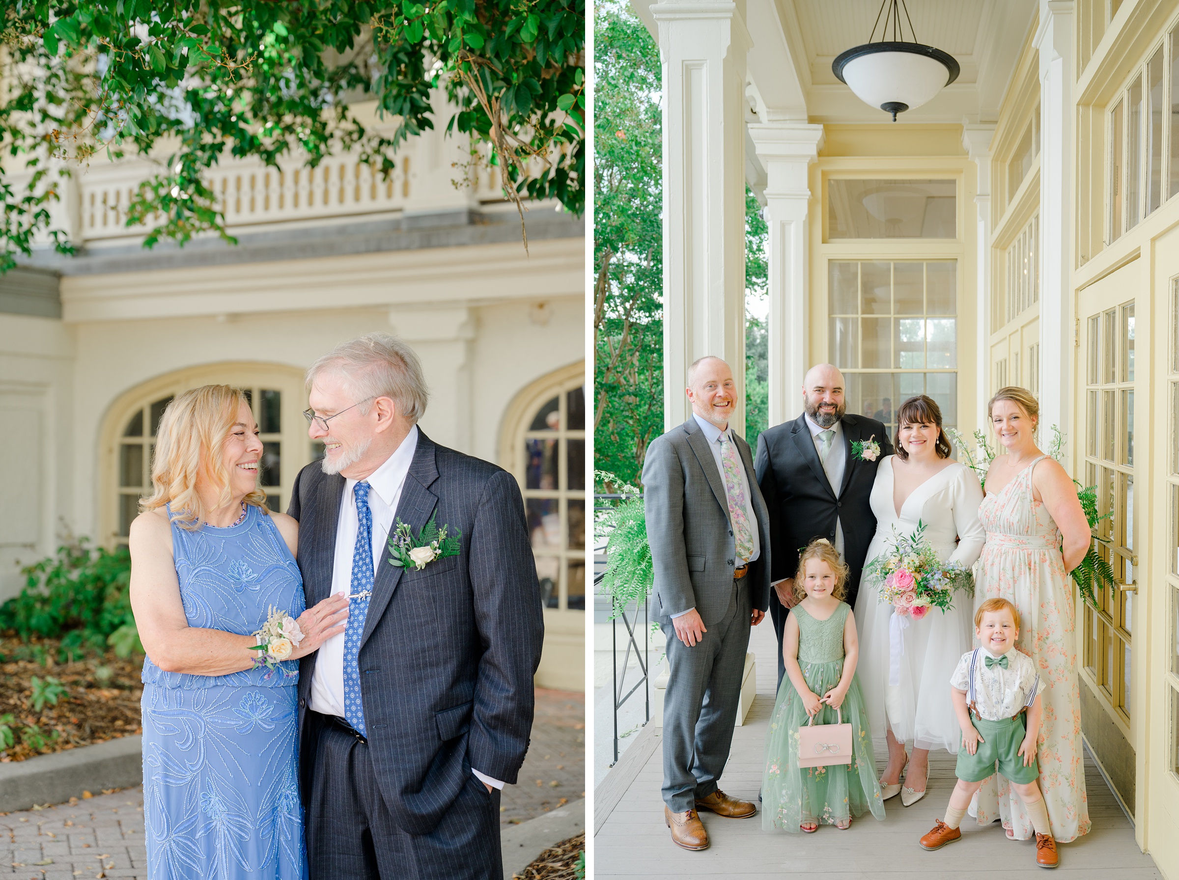 Family portraits at Maryland Zoo wedding photographed by Baltimore Wedding Photographer Cait Kramer.
