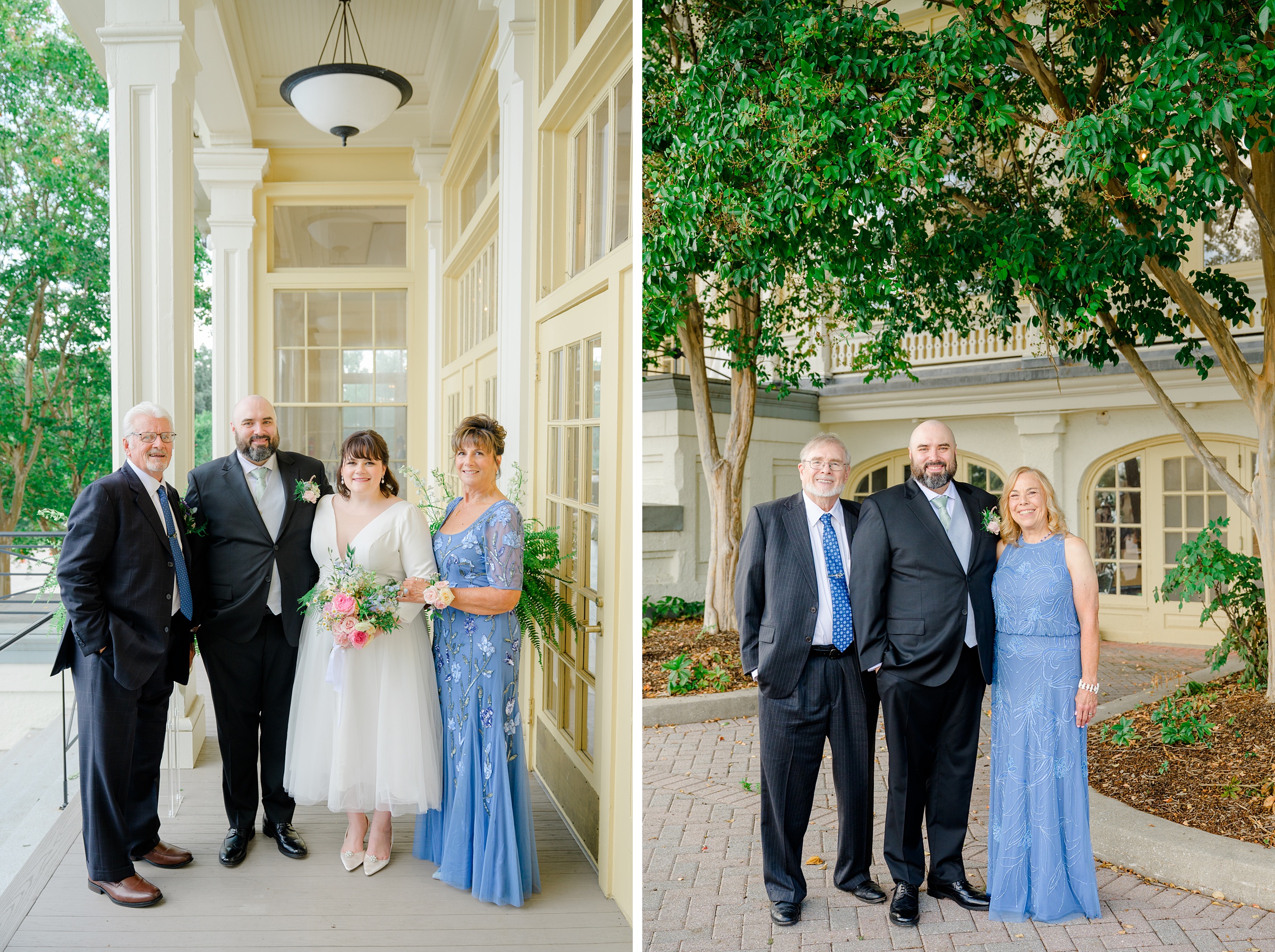 Family portraits at Maryland Zoo wedding photographed by Baltimore Wedding Photographer Cait Kramer.