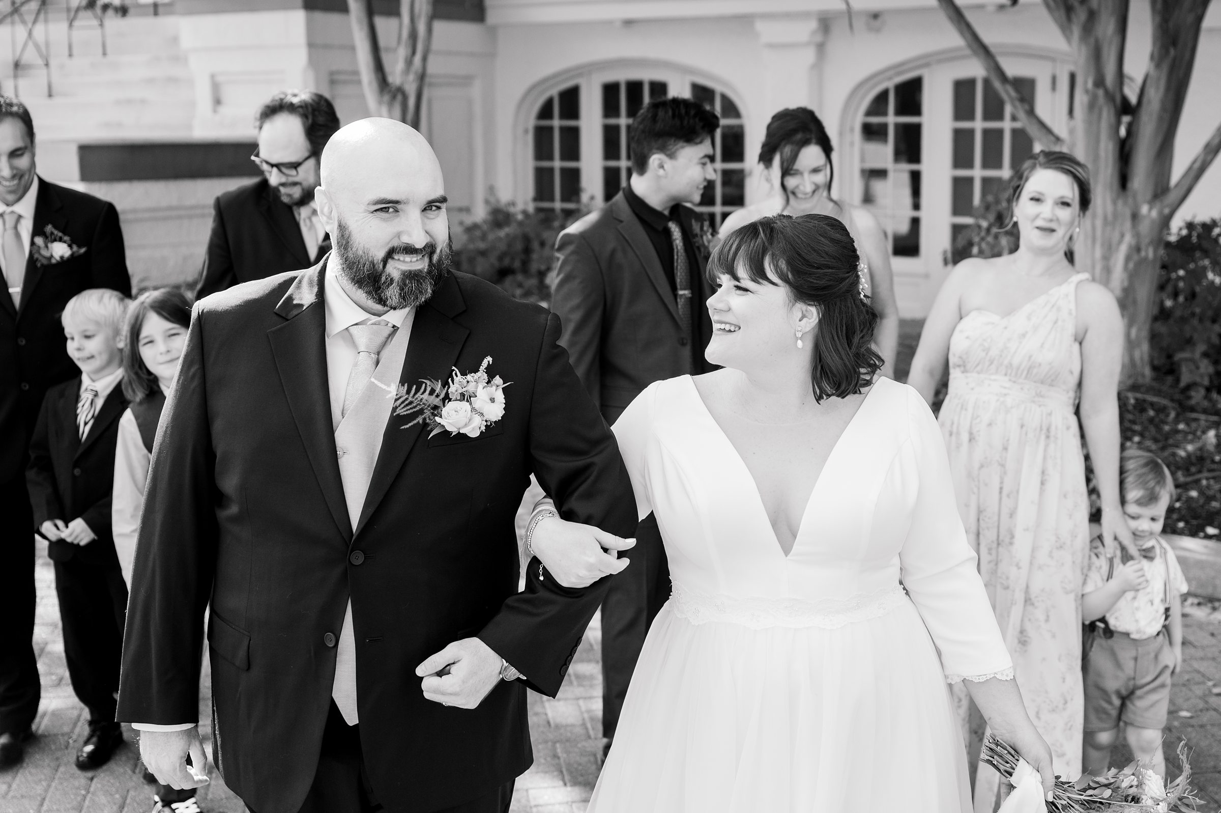 Wedding Party portraits at Maryland Zoo wedding photographed by Baltimore Wedding Photographer Cait Kramer.