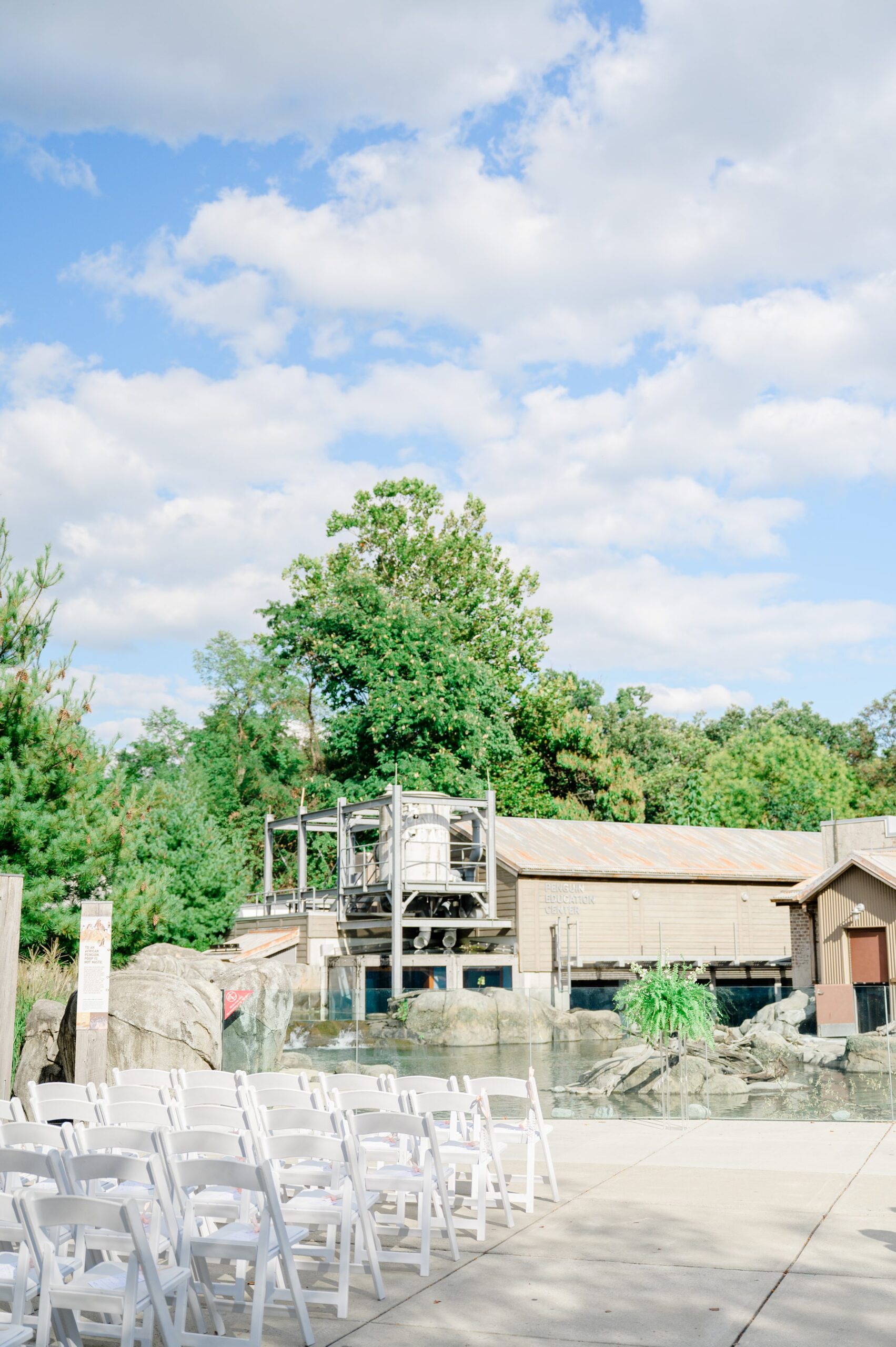 Wedding Ceremony at the Maryland Zoo photographed by Baltimore Wedding Photographer Cait Kramer.