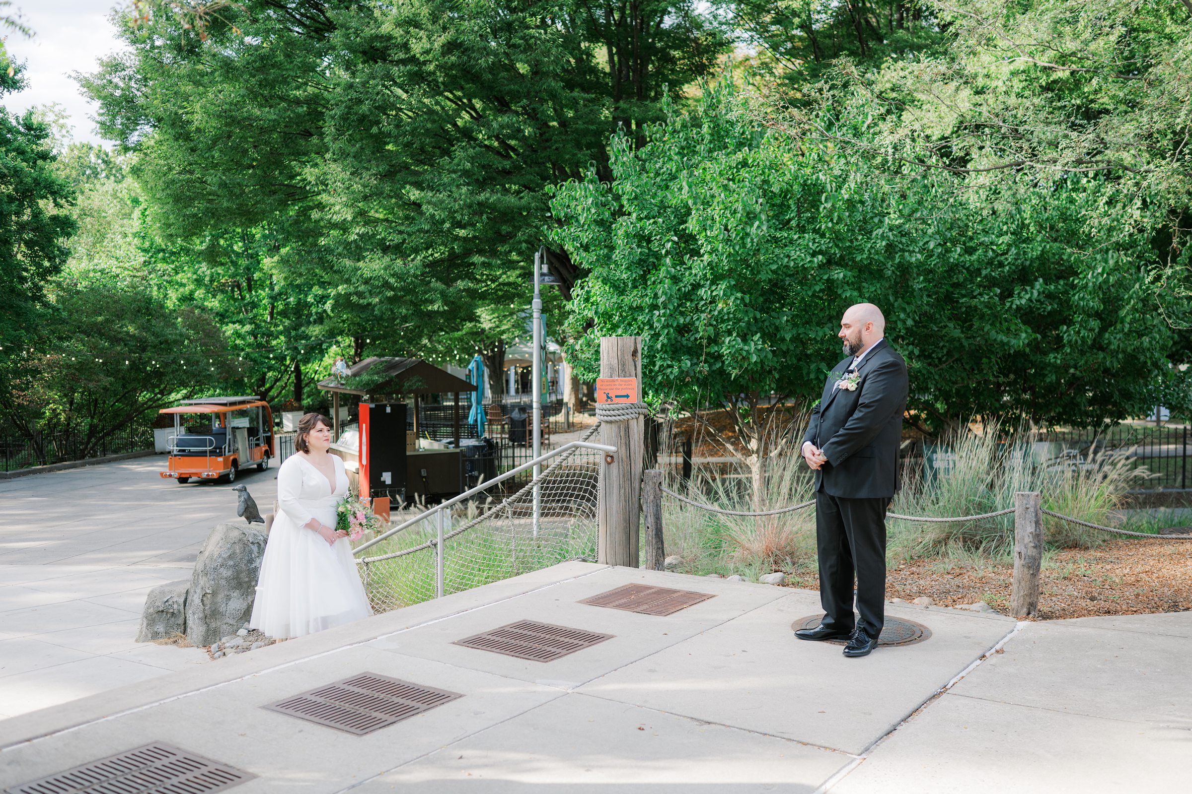 Wedding Ceremony at the Maryland Zoo photographed by Baltimore Wedding Photographer Cait Kramer.