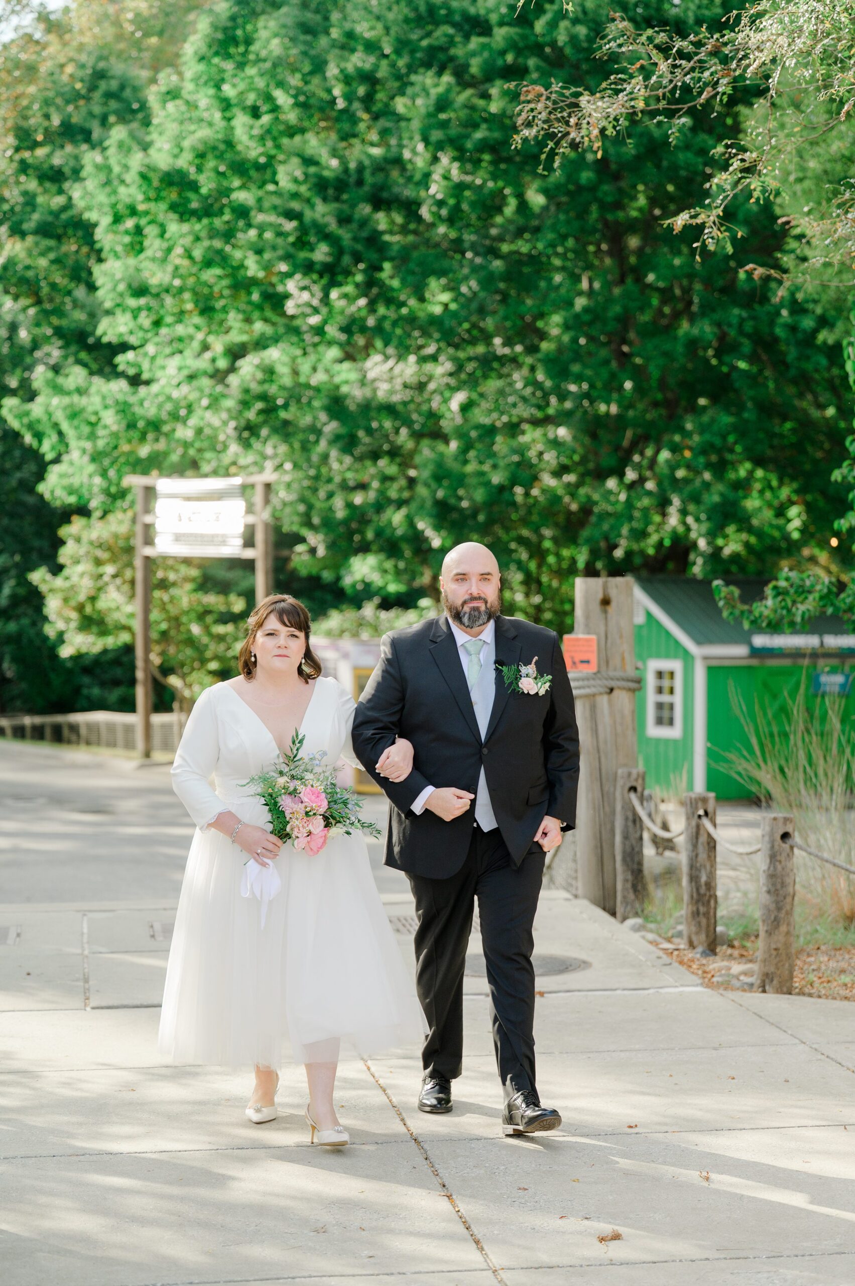 Wedding Ceremony at the Maryland Zoo photographed by Baltimore Wedding Photographer Cait Kramer.