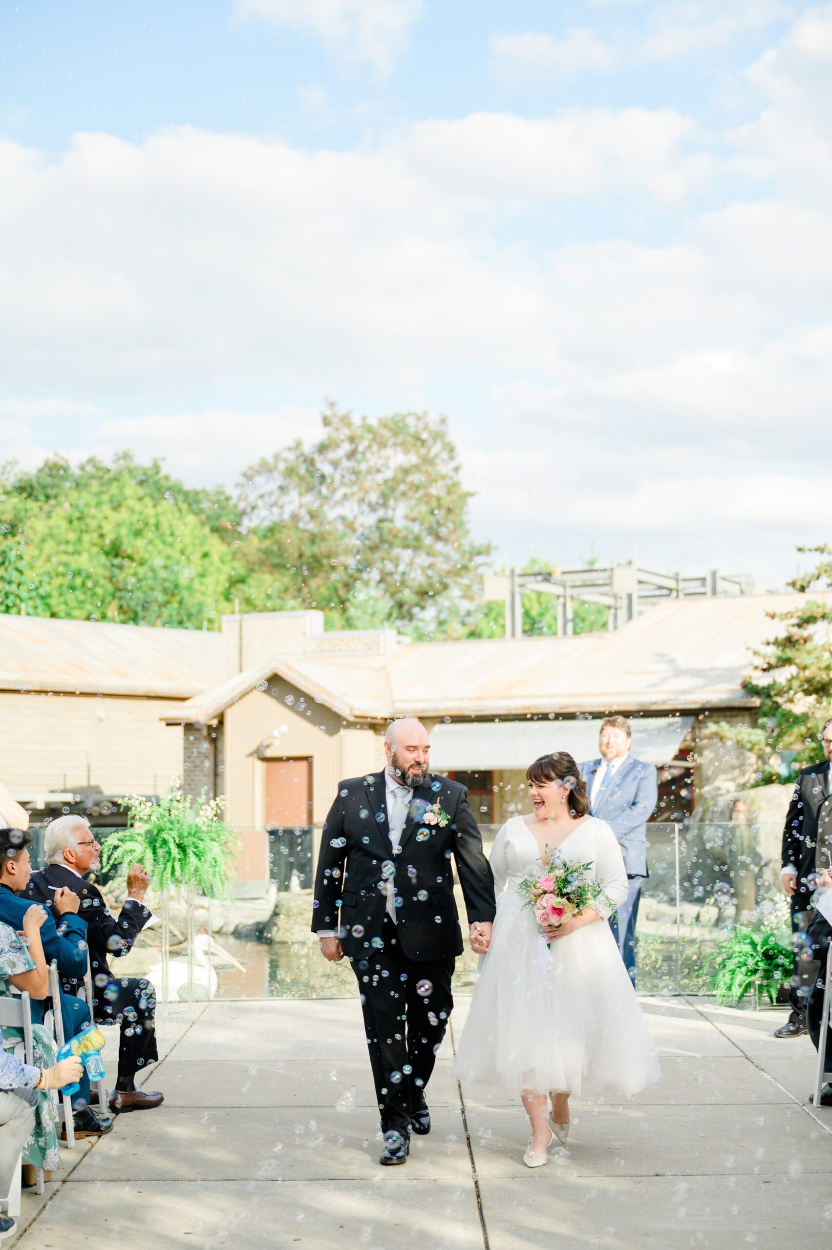 Wedding Ceremony at the Maryland Zoo photographed by Baltimore Wedding Photographer Cait Kramer.