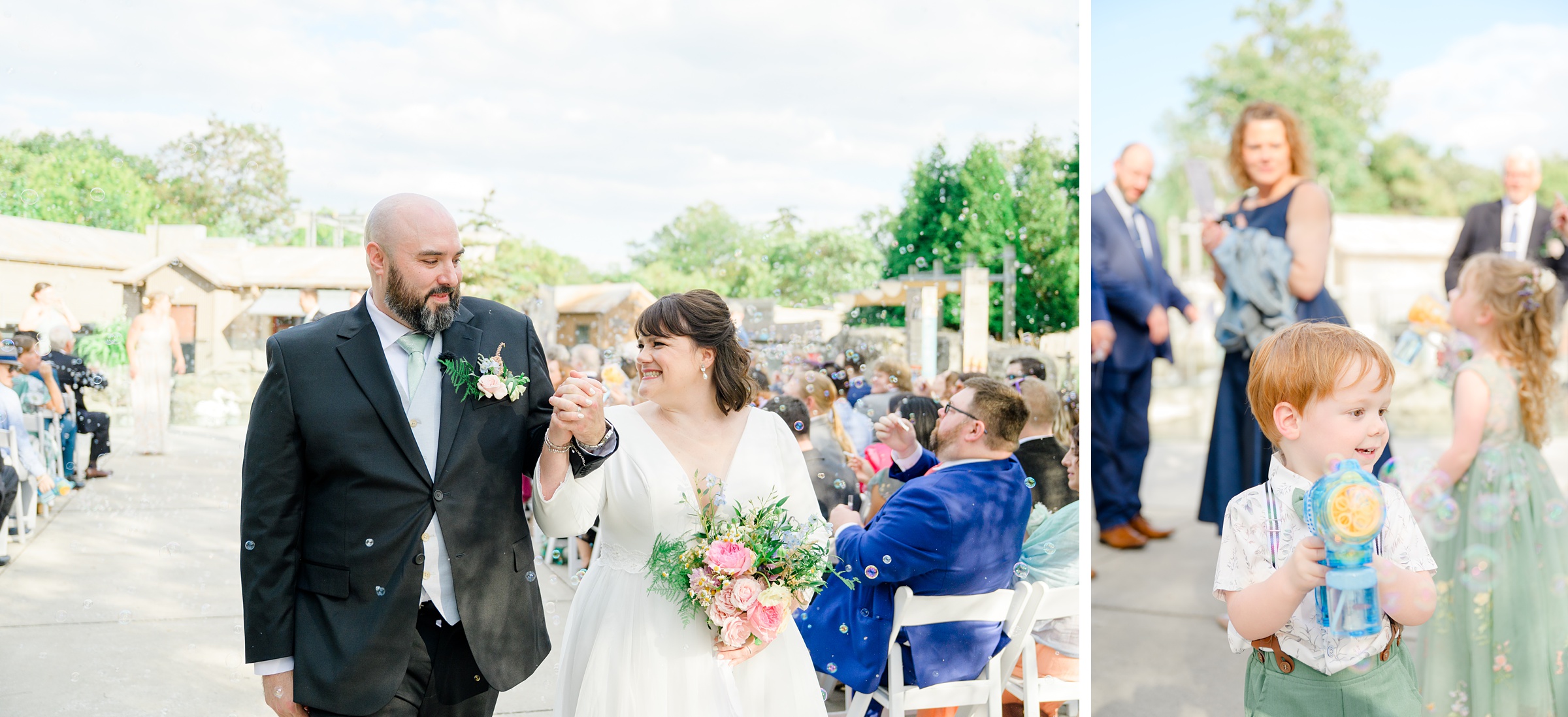 Wedding Ceremony at the Maryland Zoo photographed by Baltimore Wedding Photographer Cait Kramer.