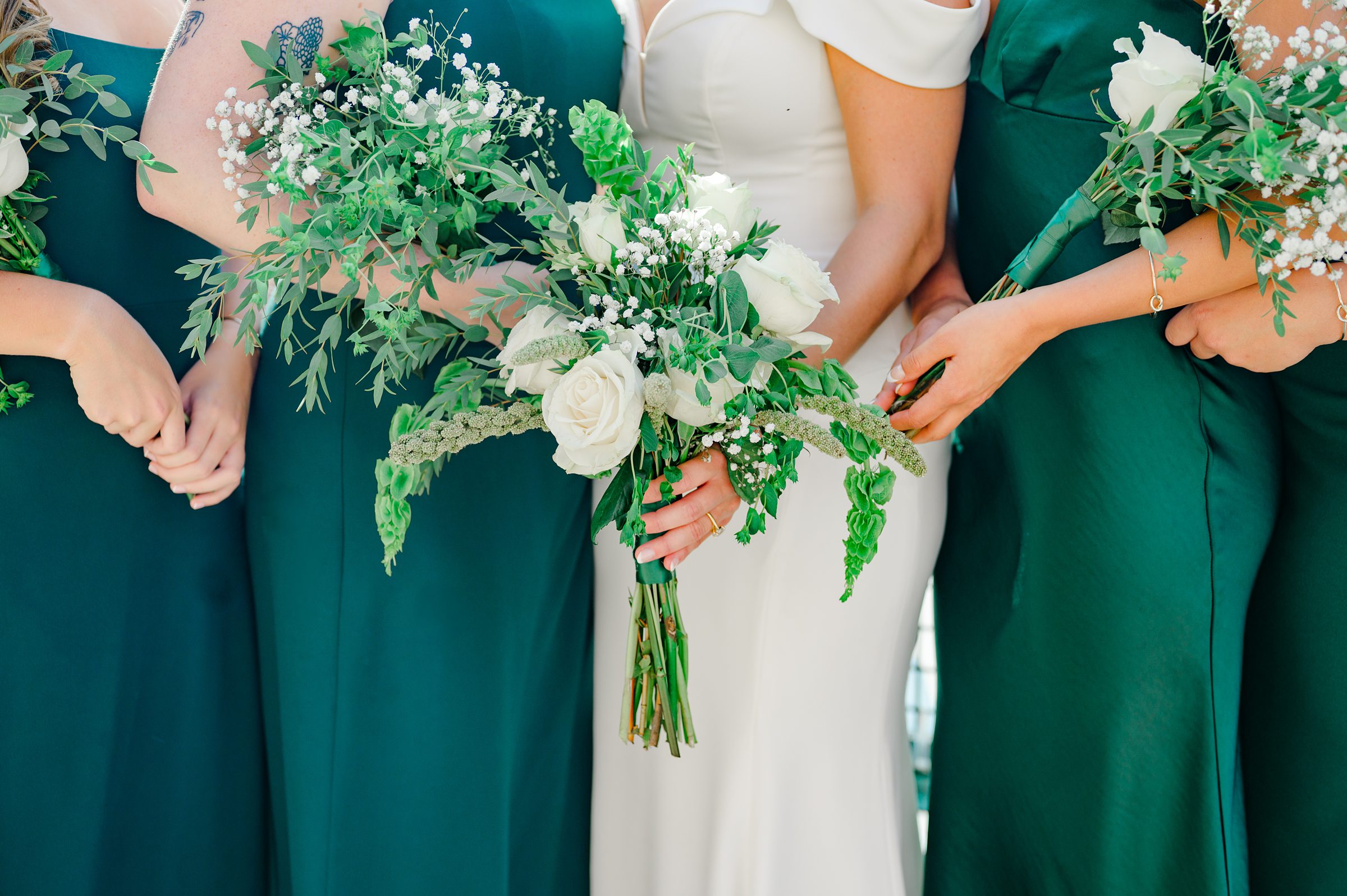 Wedding Party portraits at Oriole Park at Camden Yards Wedding photographed by Baltimore Wedding Photographer Cait Kramer.