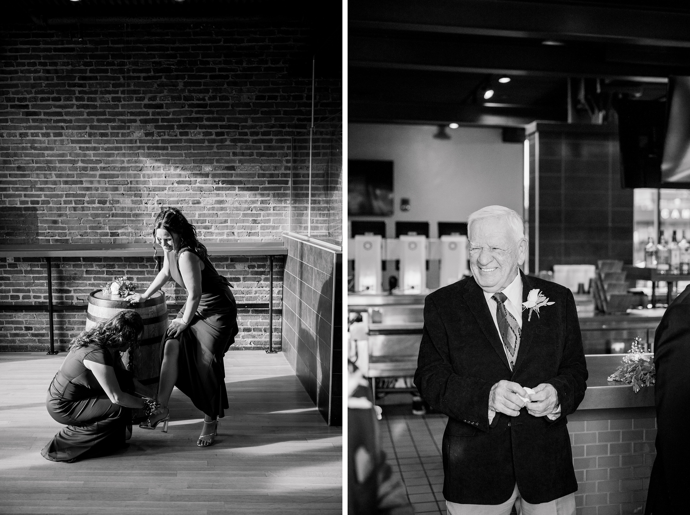 Cocktail Hour at Oriole Park at Camden Yards Wedding photographed by Baltimore Wedding Photographer Cait Kramer.