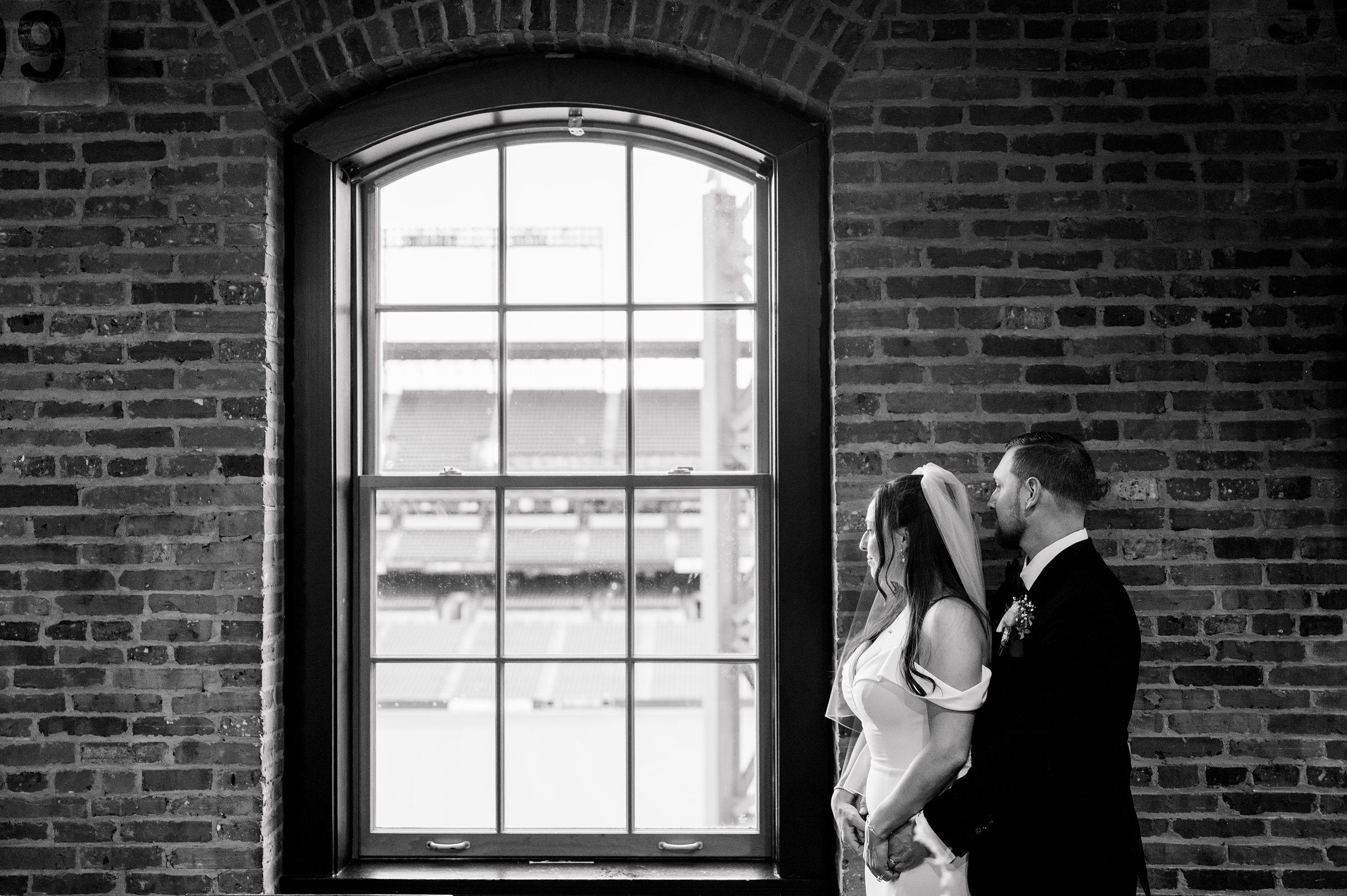Cocktail Hour at Oriole Park at Camden Yards Wedding photographed by Baltimore Wedding Photographer Cait Kramer.
