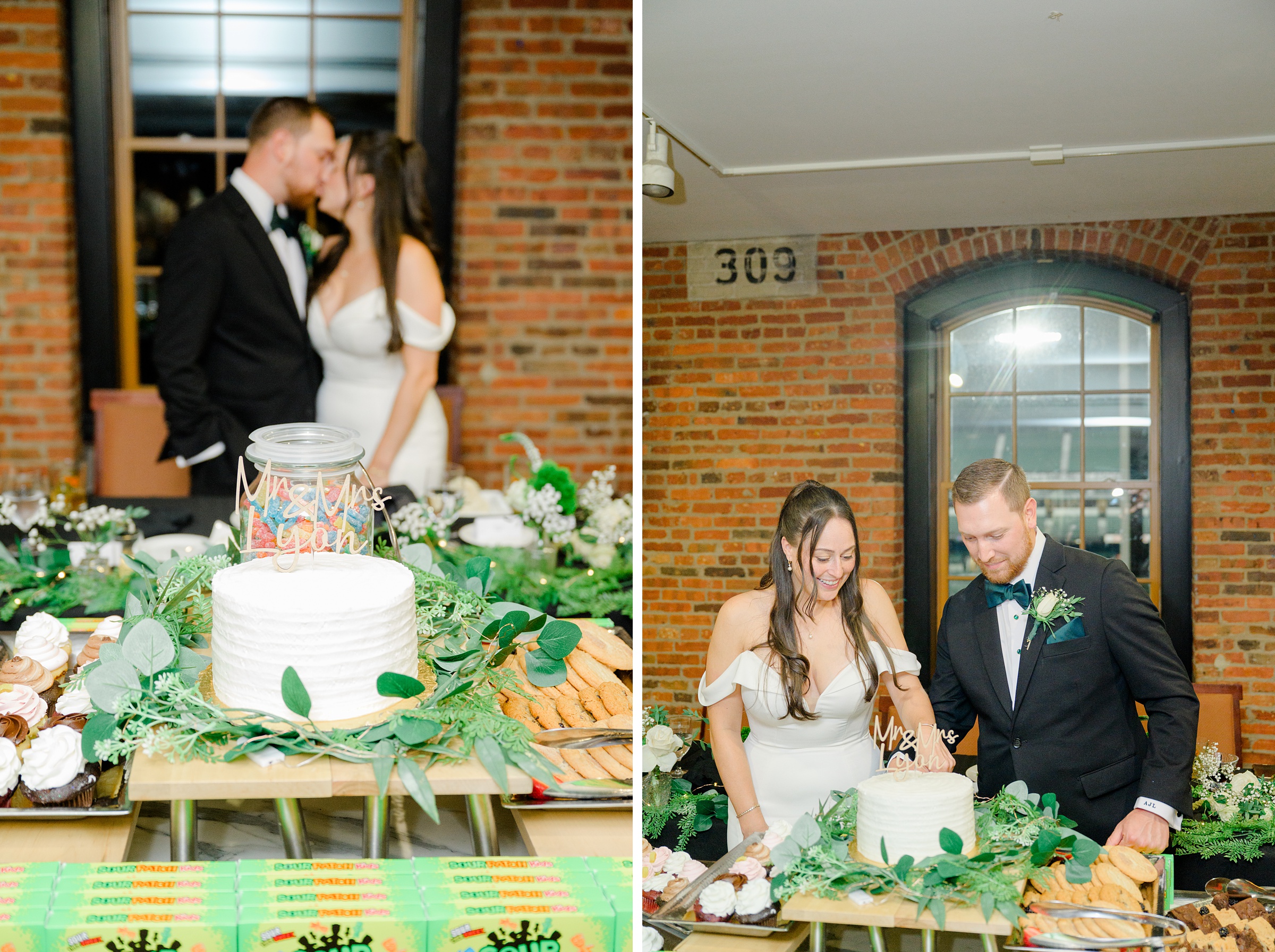 Wedding Reception at Oriole Park at Camden Yards photographed by Baltimore Wedding Photographer Cait Kramer.