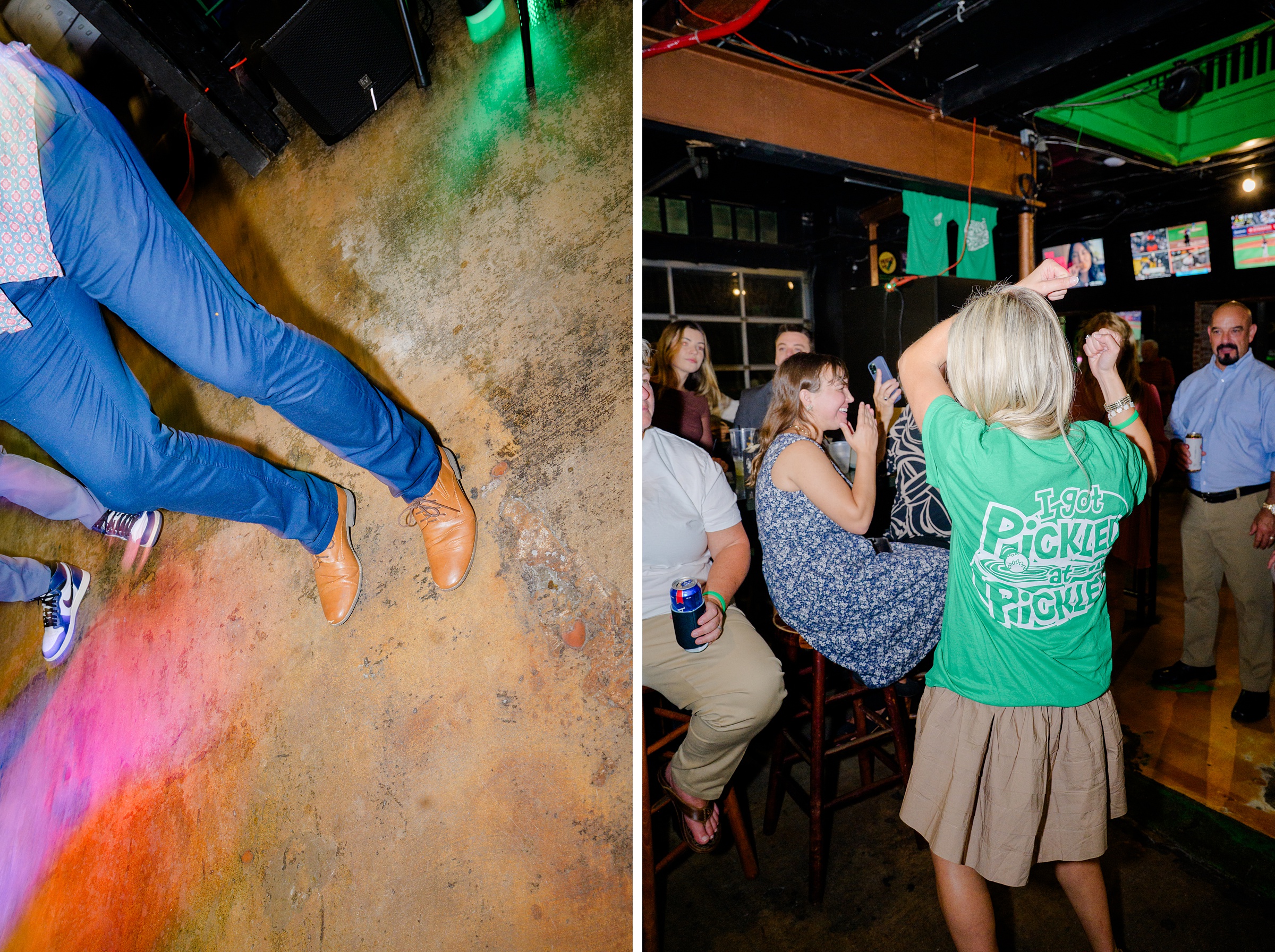 Reception Dance Floor at Oriole Park at Camden Yards Wedding photographed by Baltimore Wedding Photographer Cait Kramer.
