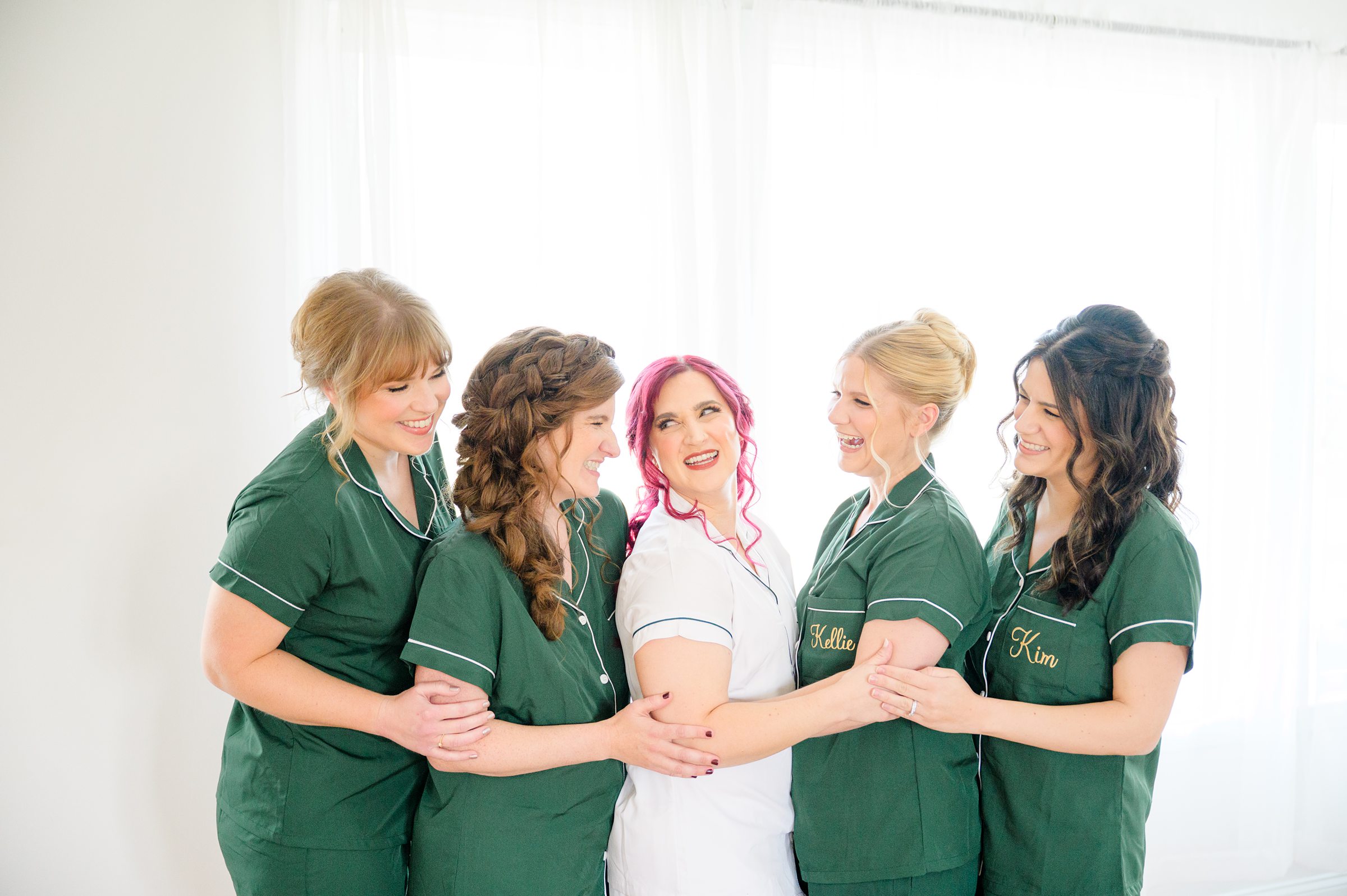 Colorful fall wedding day at Rosewood Farms in Elkton, Maryland photographed by Baltimore Wedding Photographer Cait Kramer.