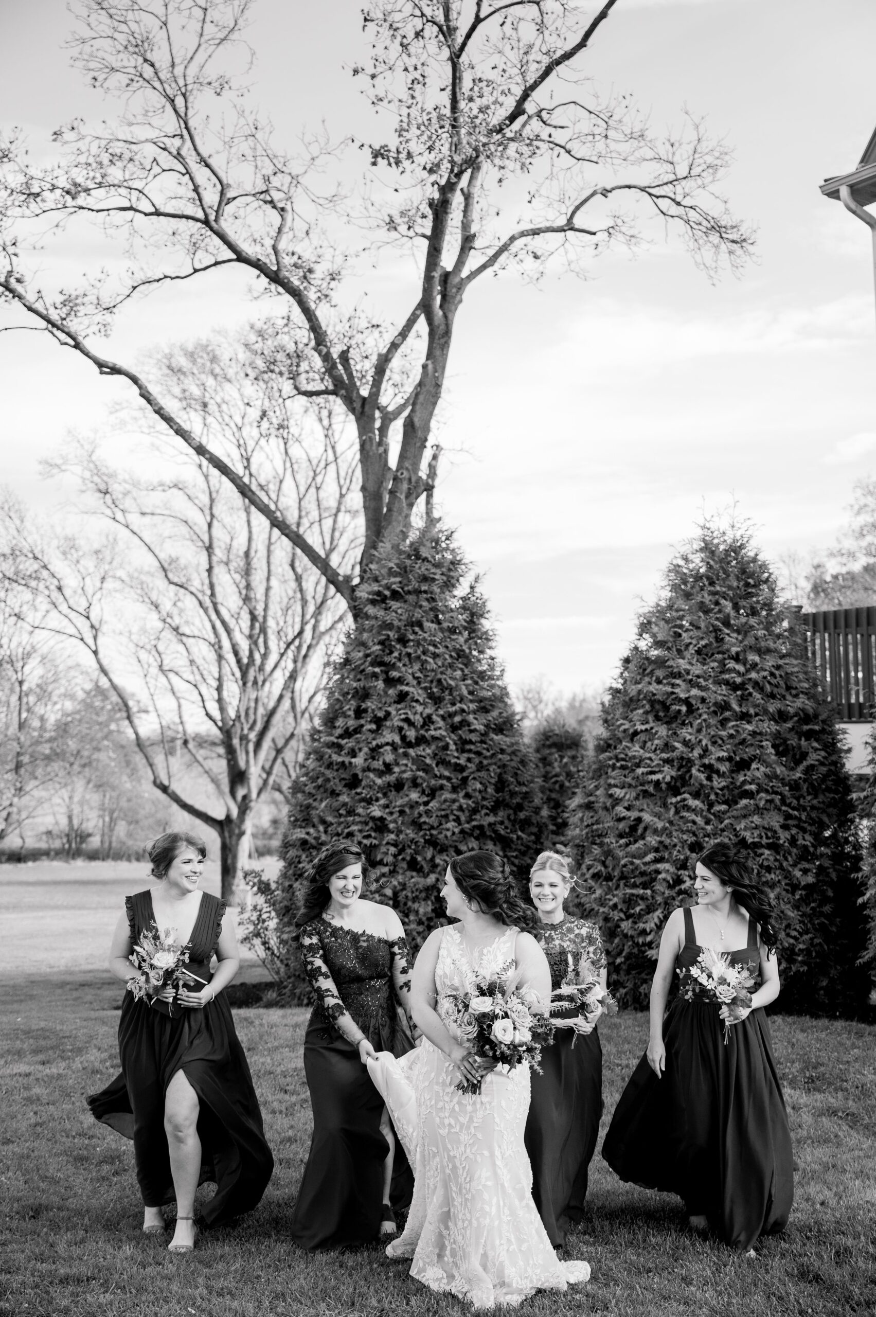 Colorful fall wedding day at Rosewood Farms in Elkton, Maryland photographed by Baltimore Wedding Photographer Cait Kramer.