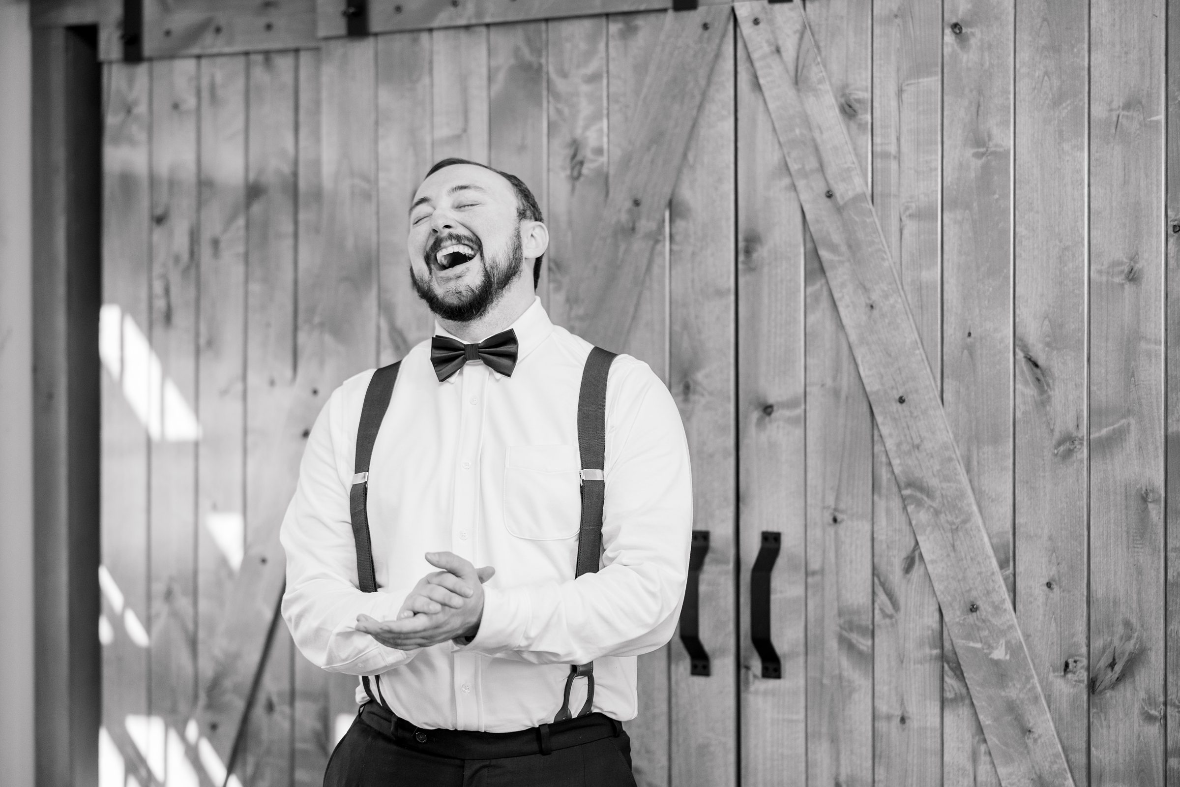 Colorful fall wedding day at Rosewood Farms in Elkton, Maryland photographed by Baltimore Wedding Photographer Cait Kramer.