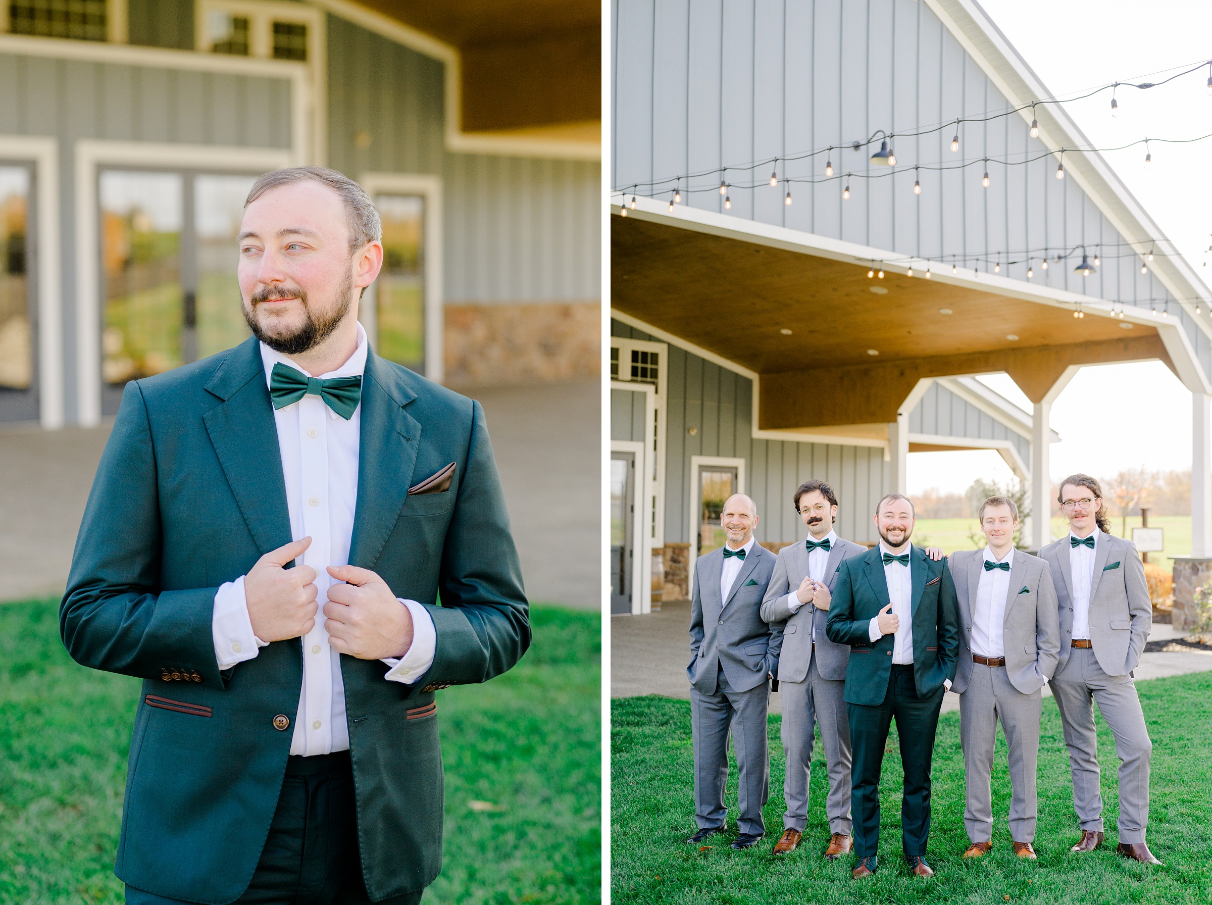 Colorful fall wedding day at Rosewood Farms in Elkton, Maryland photographed by Baltimore Wedding Photographer Cait Kramer.