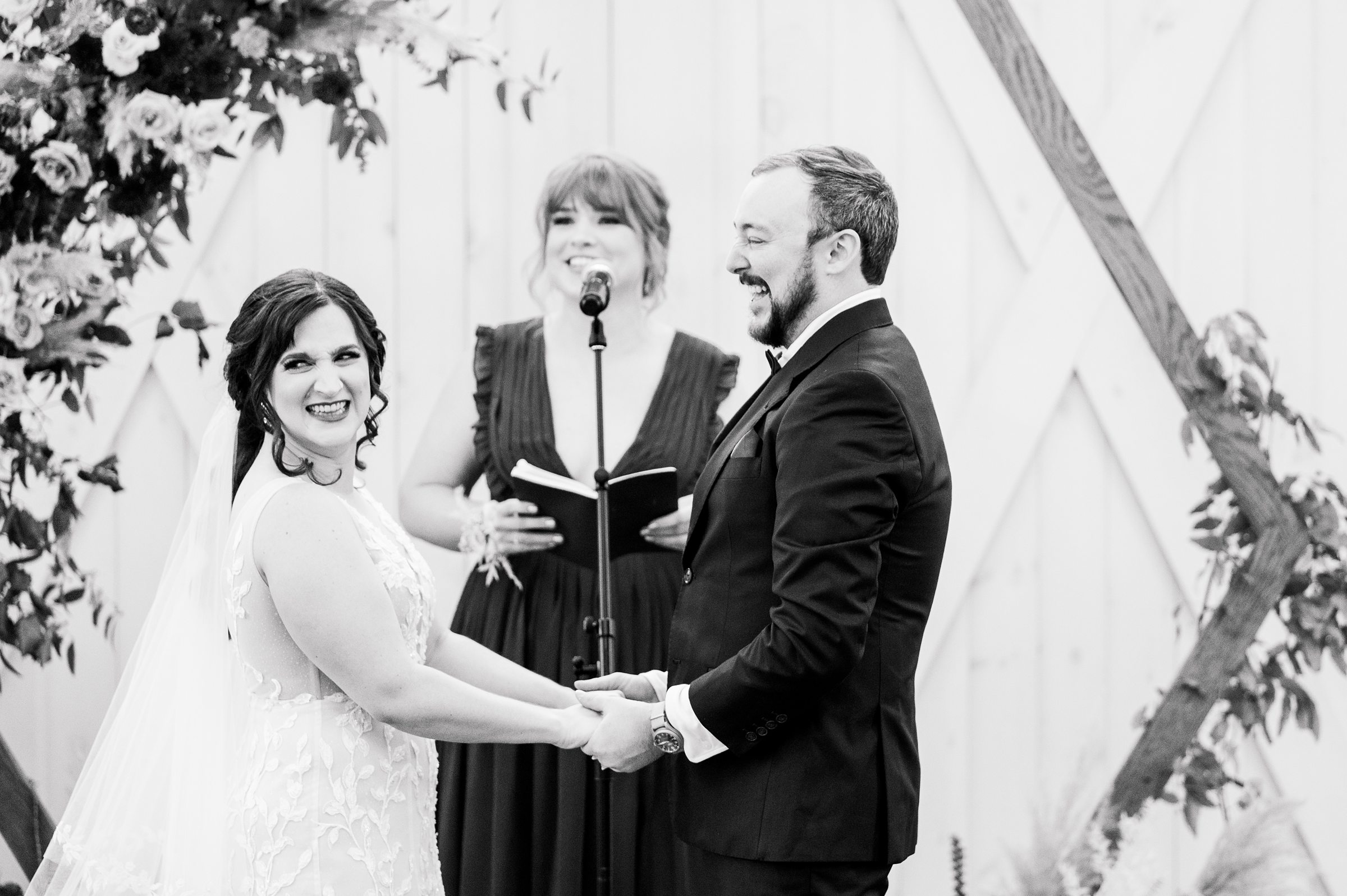 Colorful fall wedding day at Rosewood Farms in Elkton, Maryland photographed by Baltimore Wedding Photographer Cait Kramer.