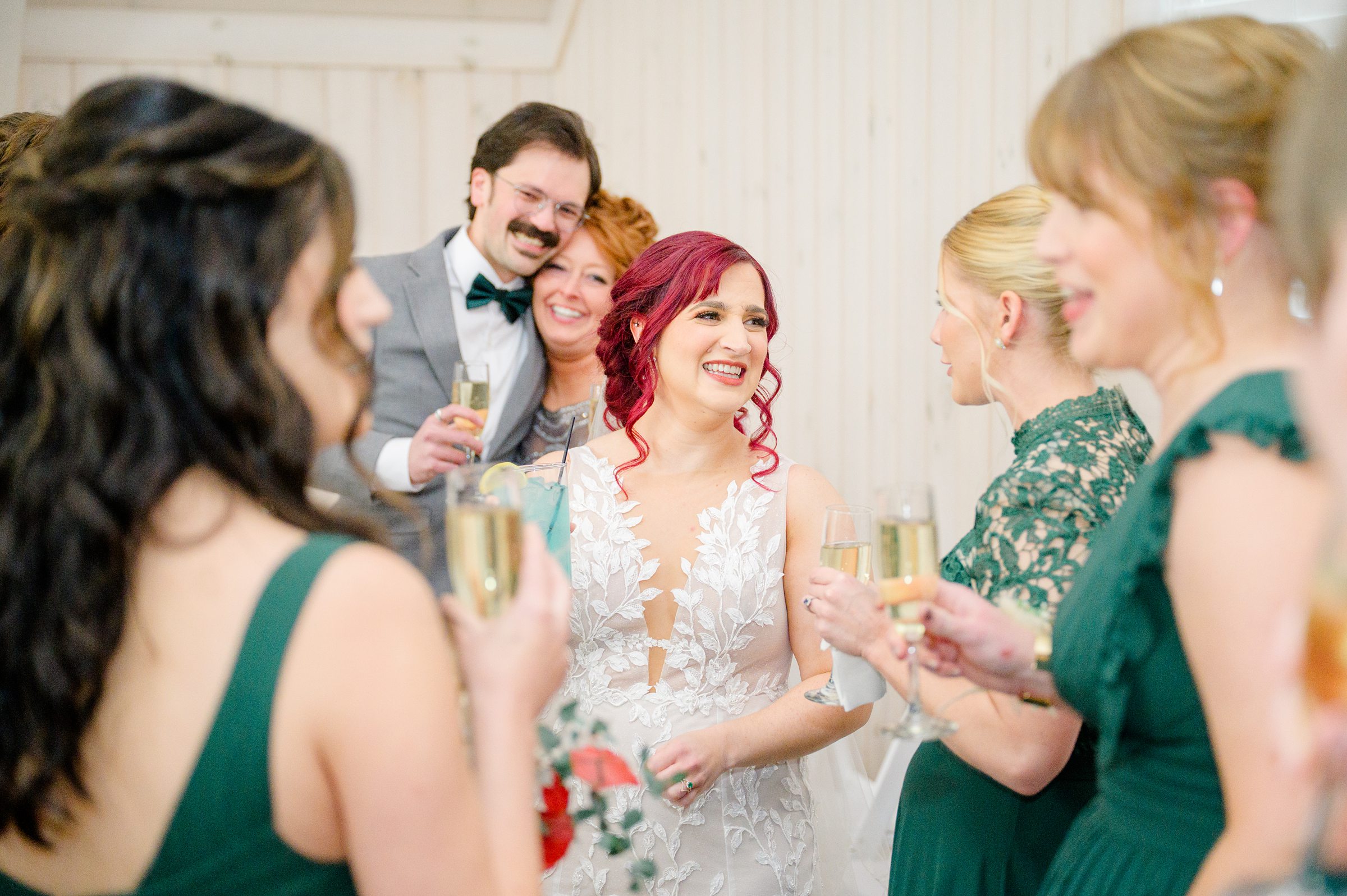 Colorful fall wedding day at Rosewood Farms in Elkton, Maryland photographed by Baltimore Wedding Photographer Cait Kramer.