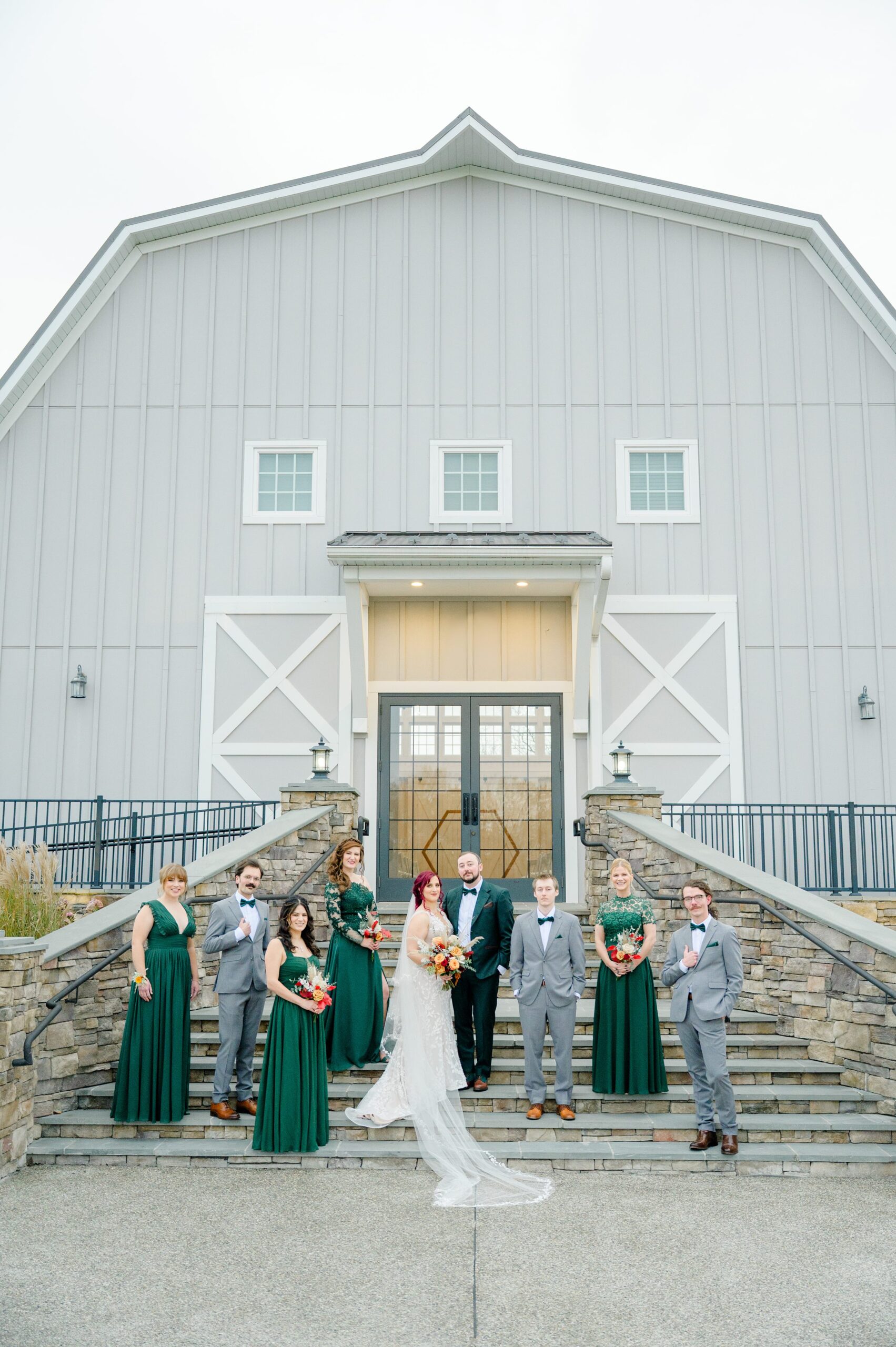 Colorful fall wedding day at Rosewood Farms in Elkton, Maryland photographed by Baltimore Wedding Photographer Cait Kramer.