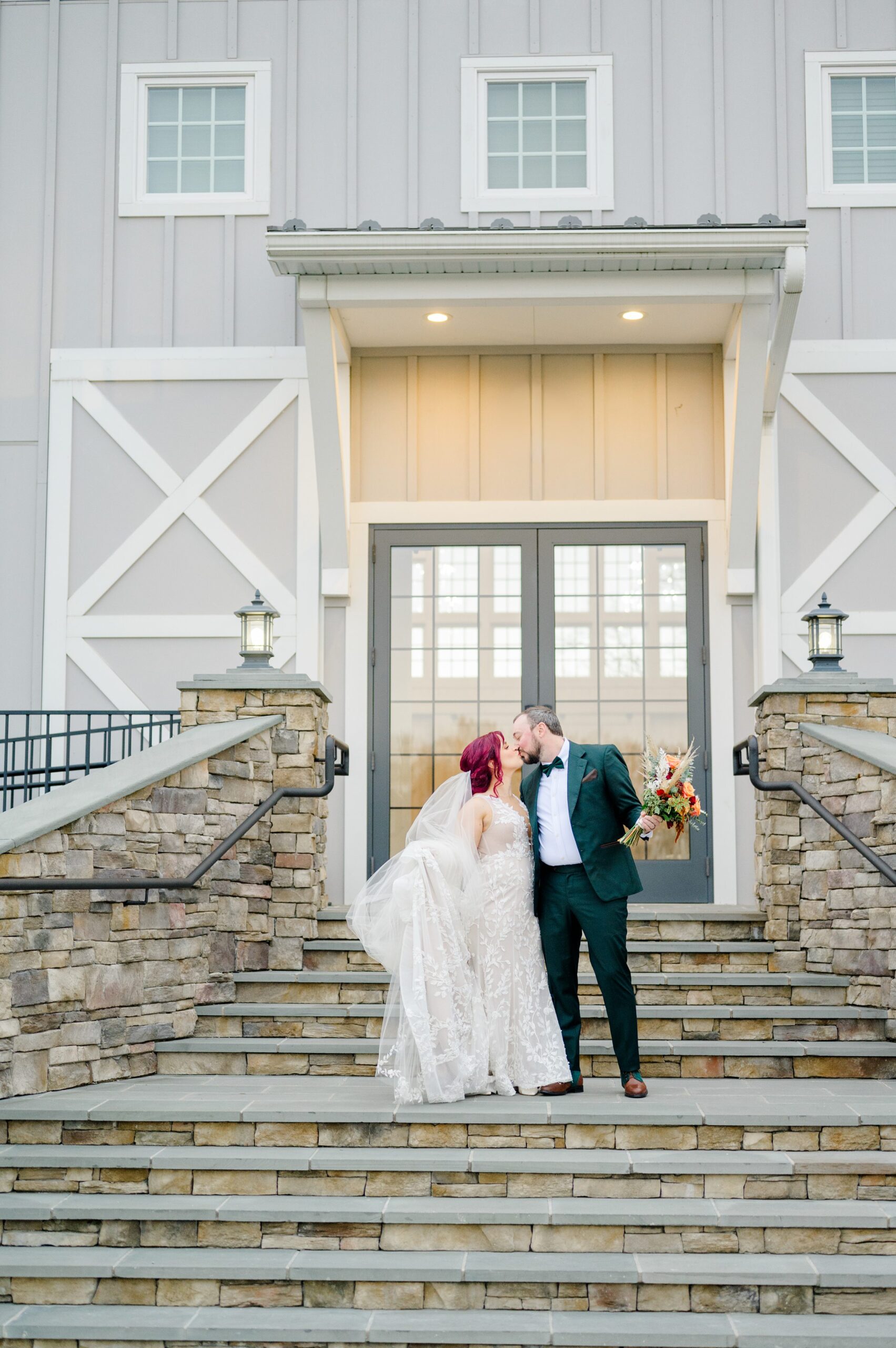 Colorful fall wedding day at Rosewood Farms in Elkton, Maryland photographed by Baltimore Wedding Photographer Cait Kramer.