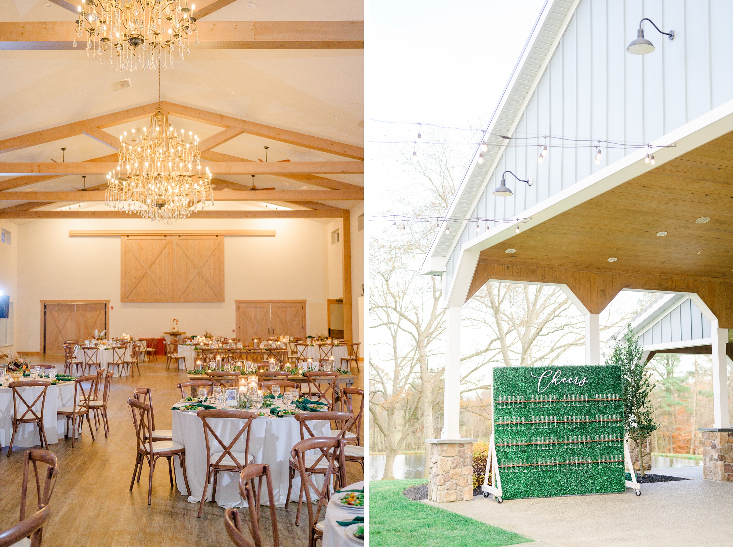 Colorful fall wedding day at Rosewood Farms in Elkton, Maryland photographed by Baltimore Wedding Photographer Cait Kramer.