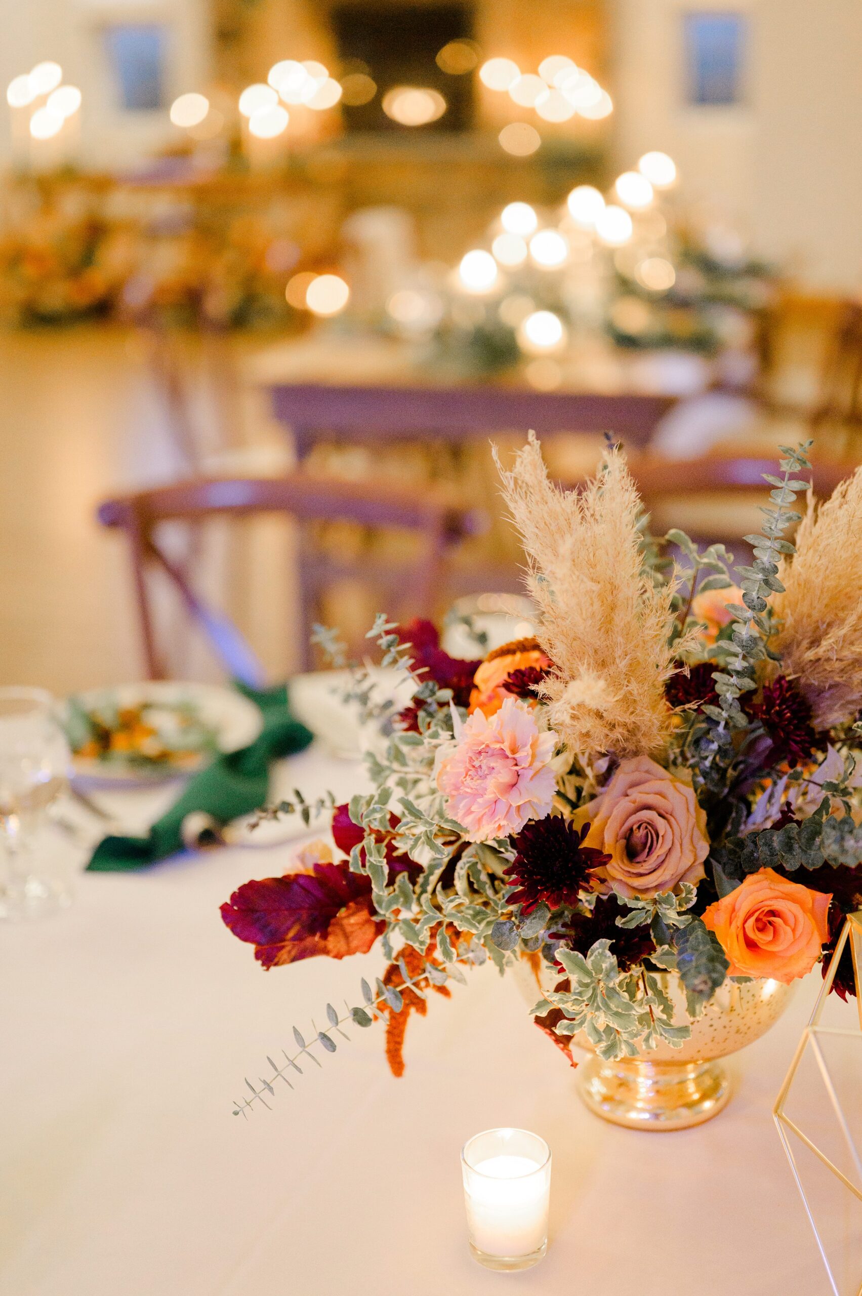 Colorful fall wedding day at Rosewood Farms in Elkton, Maryland photographed by Baltimore Wedding Photographer Cait Kramer.