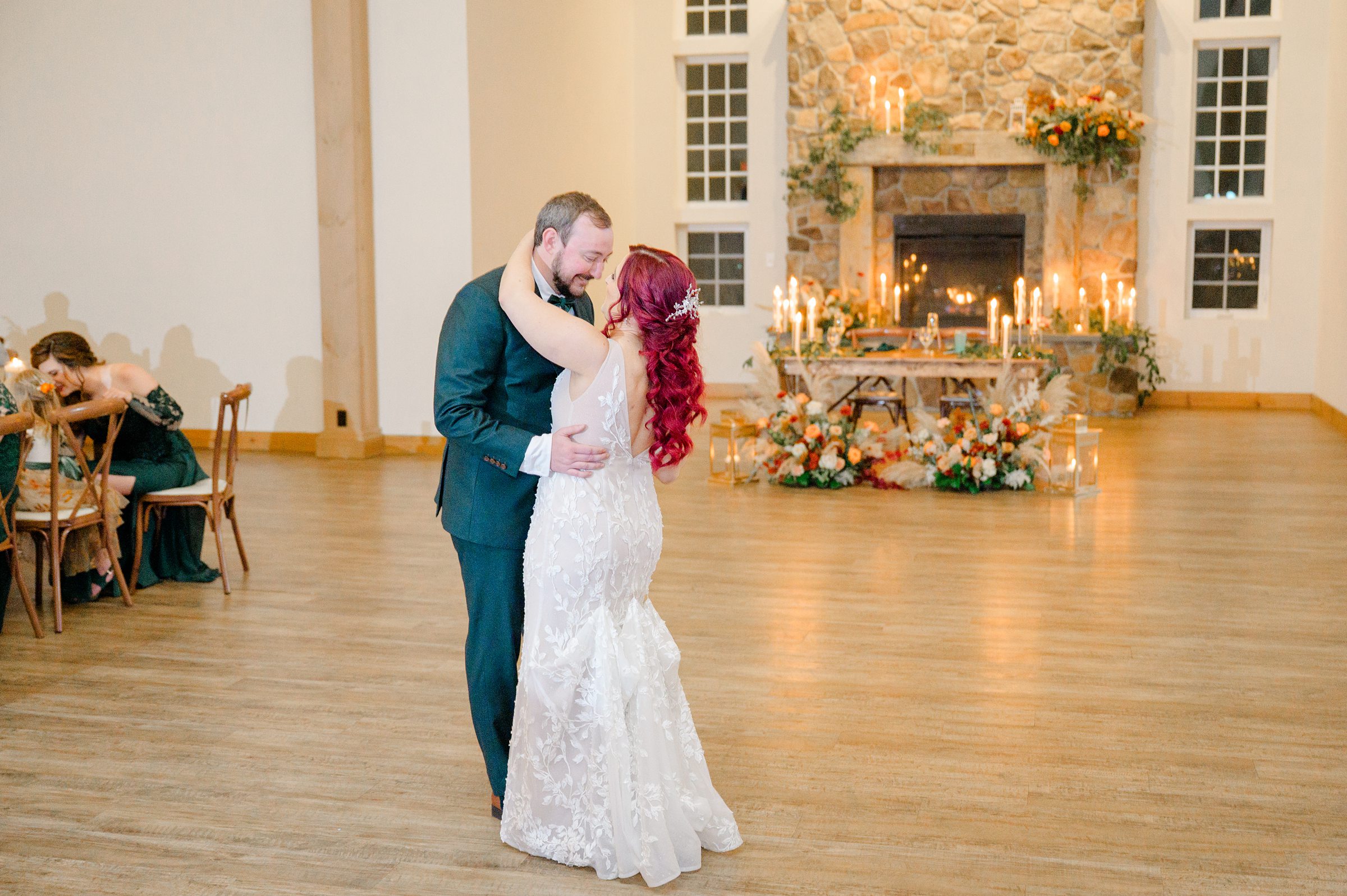 Colorful fall wedding day at Rosewood Farms in Elkton, Maryland photographed by Baltimore Wedding Photographer Cait Kramer.