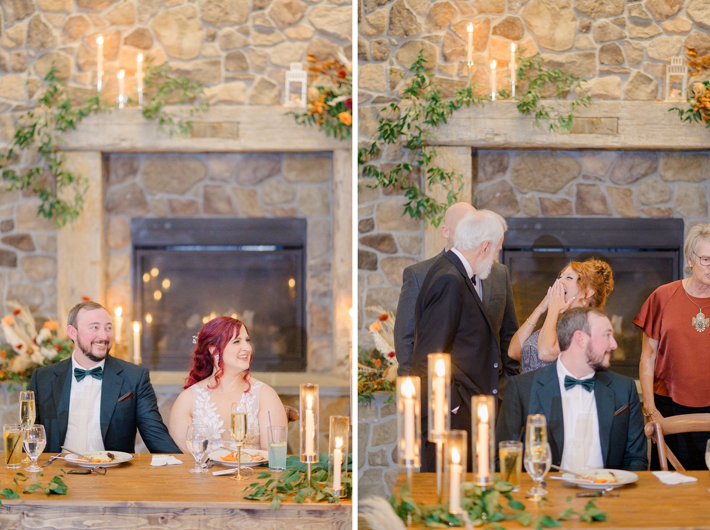 Colorful fall wedding day at Rosewood Farms in Elkton, Maryland photographed by Baltimore Wedding Photographer Cait Kramer.