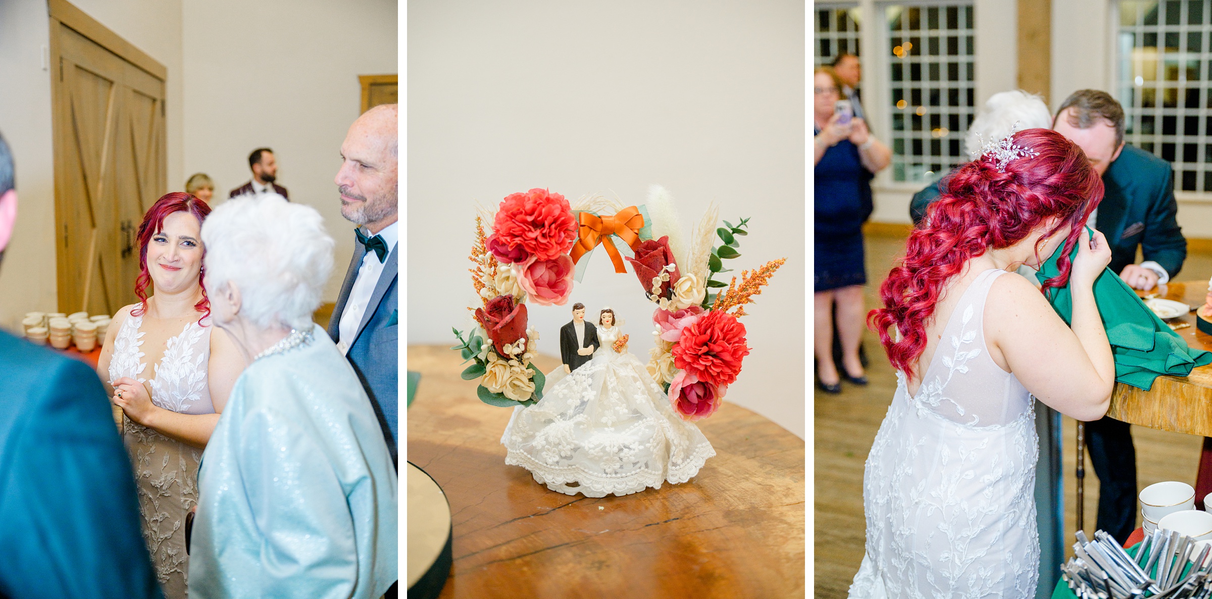 Colorful fall wedding day at Rosewood Farms in Elkton, Maryland photographed by Baltimore Wedding Photographer Cait Kramer.