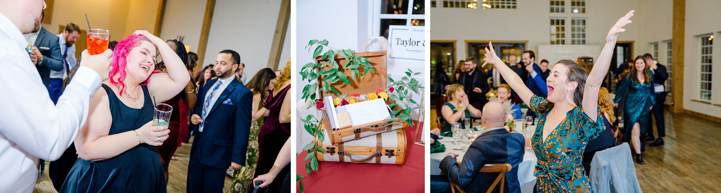 Colorful fall wedding day at Rosewood Farms in Elkton, Maryland photographed by Baltimore Wedding Photographer Cait Kramer.
