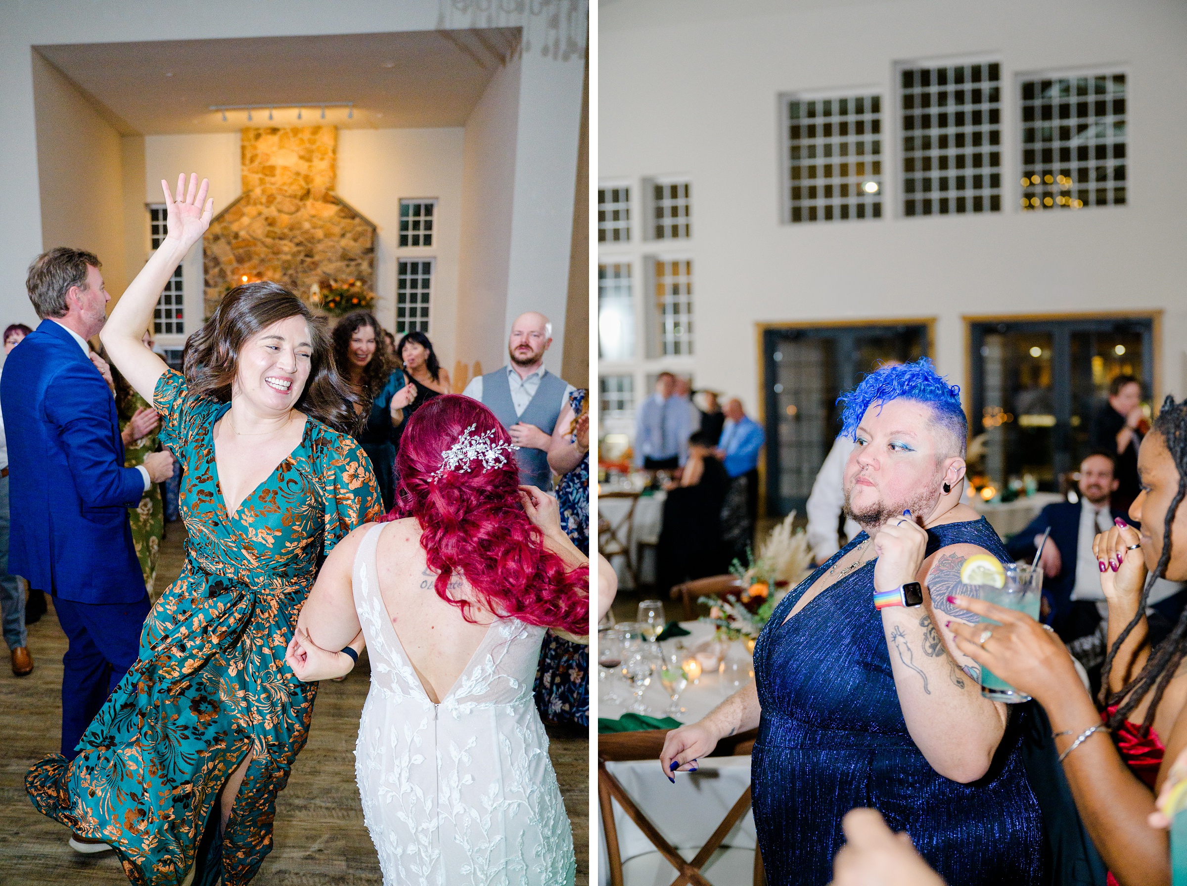 Colorful fall wedding day at Rosewood Farms in Elkton, Maryland photographed by Baltimore Wedding Photographer Cait Kramer.