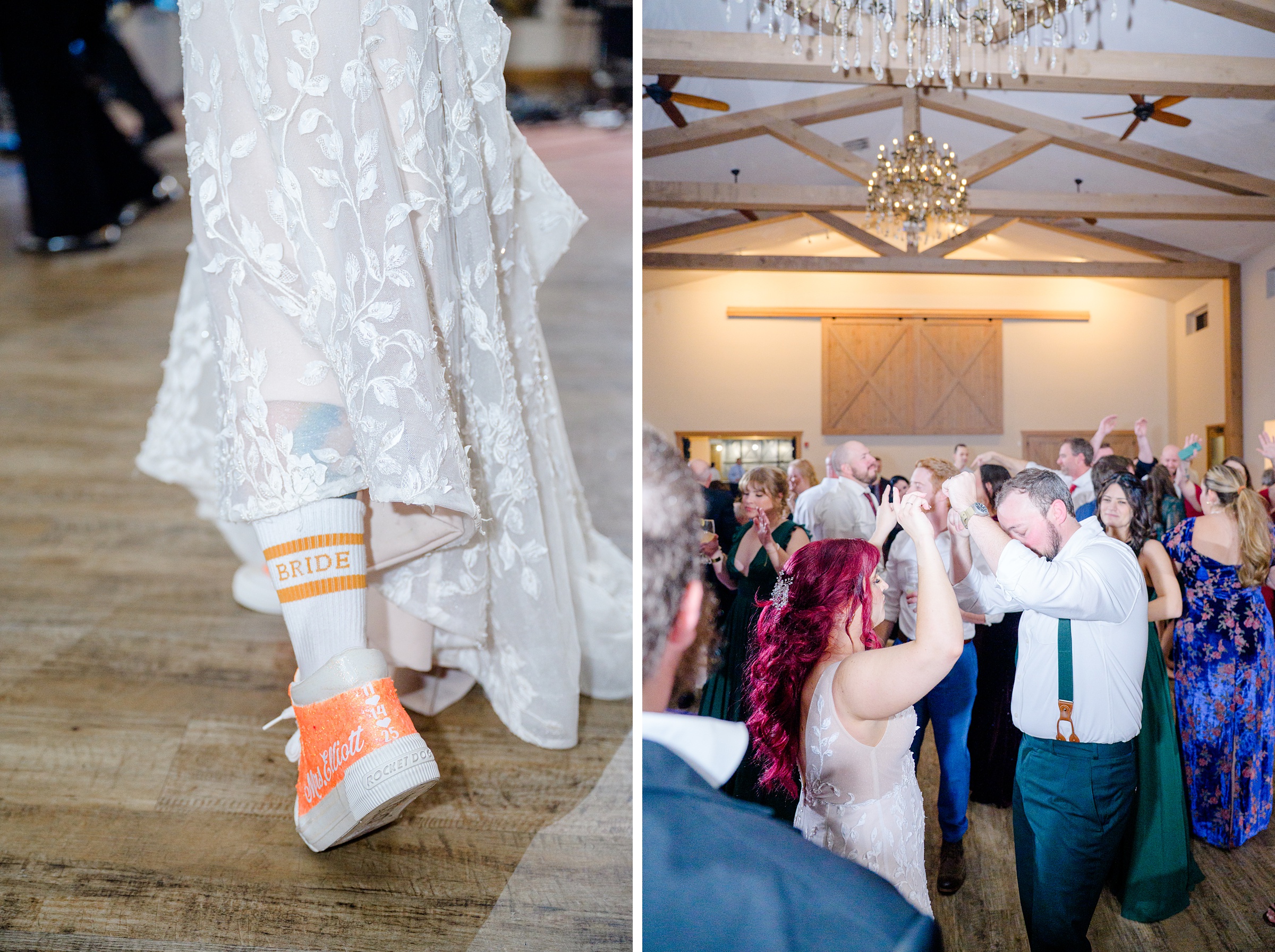 Colorful fall wedding day at Rosewood Farms in Elkton, Maryland photographed by Baltimore Wedding Photographer Cait Kramer.