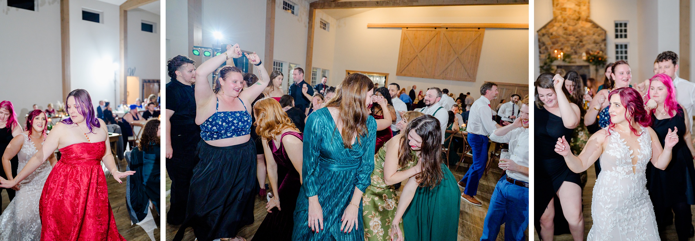 Colorful fall wedding day at Rosewood Farms in Elkton, Maryland photographed by Baltimore Wedding Photographer Cait Kramer.