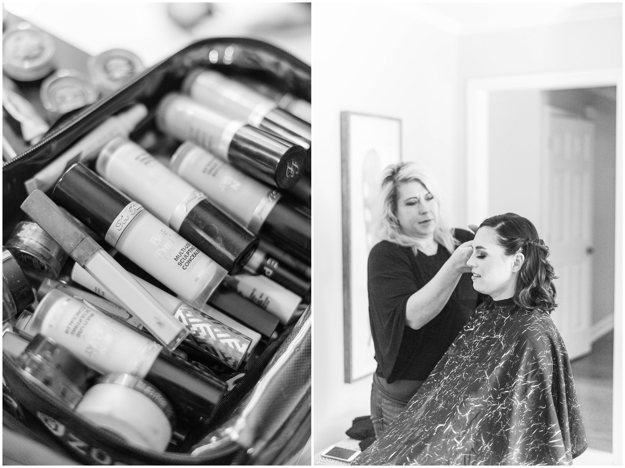 creative bridesmaids gift | hair and makeup