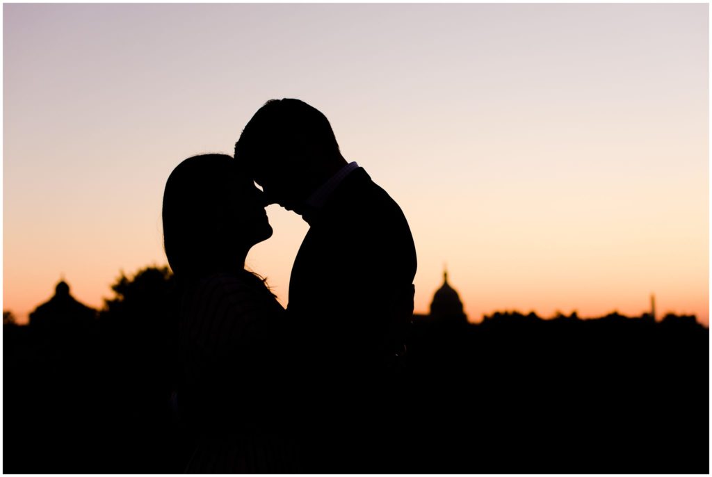 Anne and Andrew | A Capitol Hill Engagement Session at Sunset ...