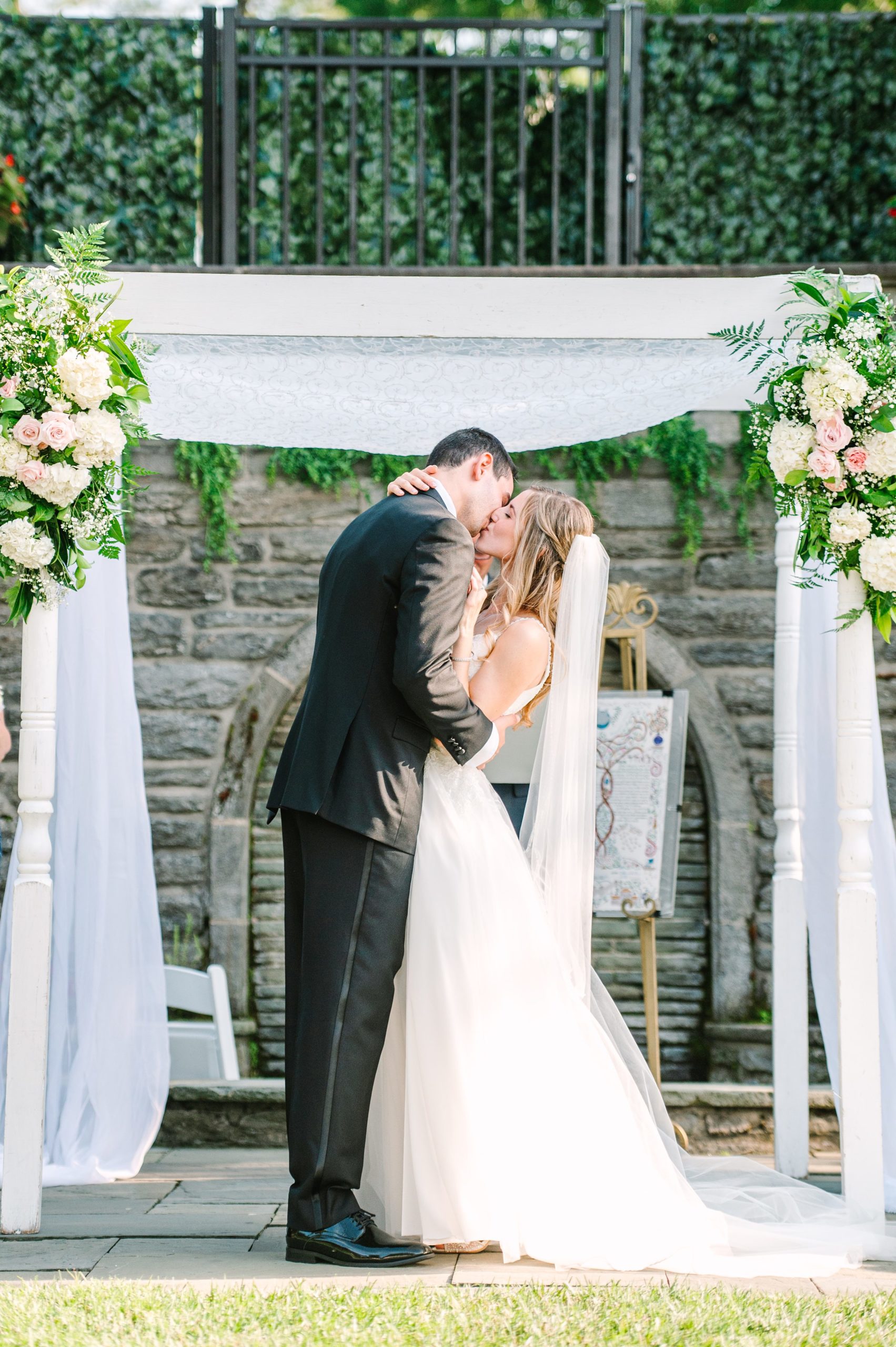 Blush and Slate Blue summer wedding day at Bluestone Country Club Photographed by Baltimore Wedding Photographer Cait Kramer Photography