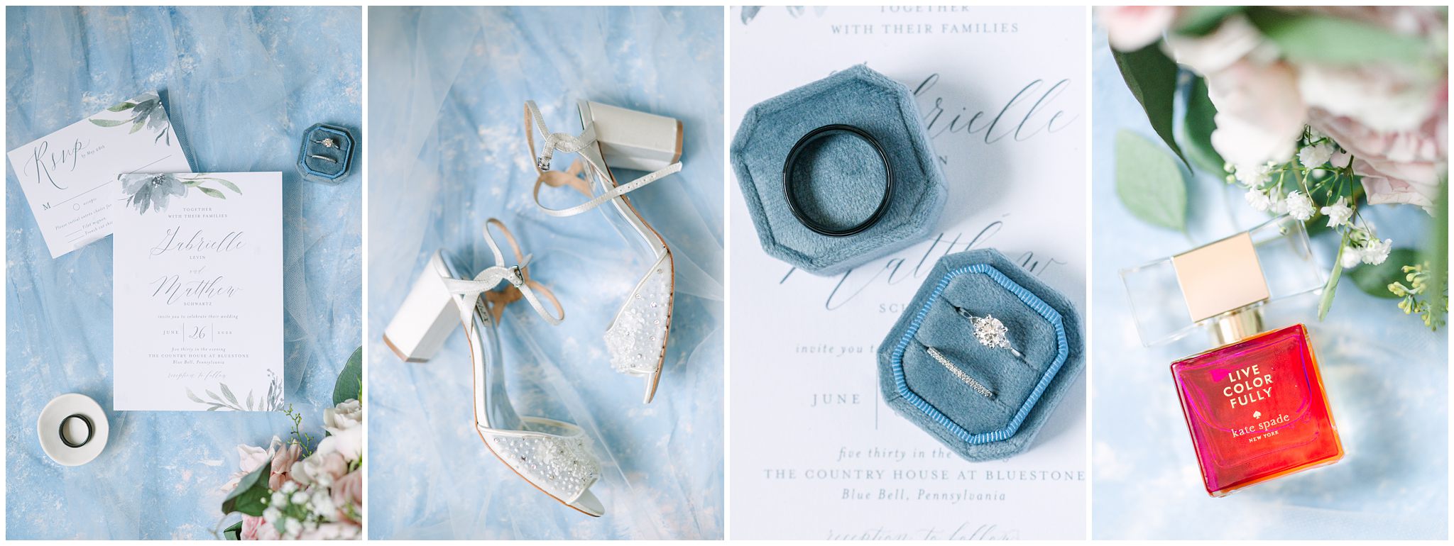 How to create a hand-painted detail styling mat for photographing wedding day details