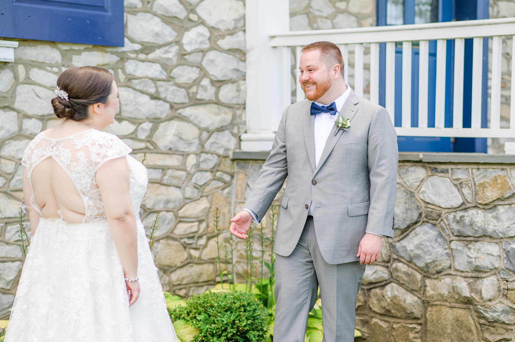 Royal Blue summer wedding day at Downingtown Country Club Photographed by Baltimore Wedding Photographer Cait Kramer Photography