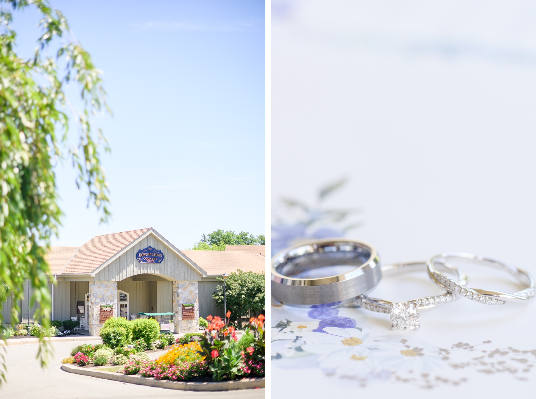 Royal Blue summer wedding day at Downingtown Country Club Photographed by Baltimore Wedding Photographer Cait Kramer Photography