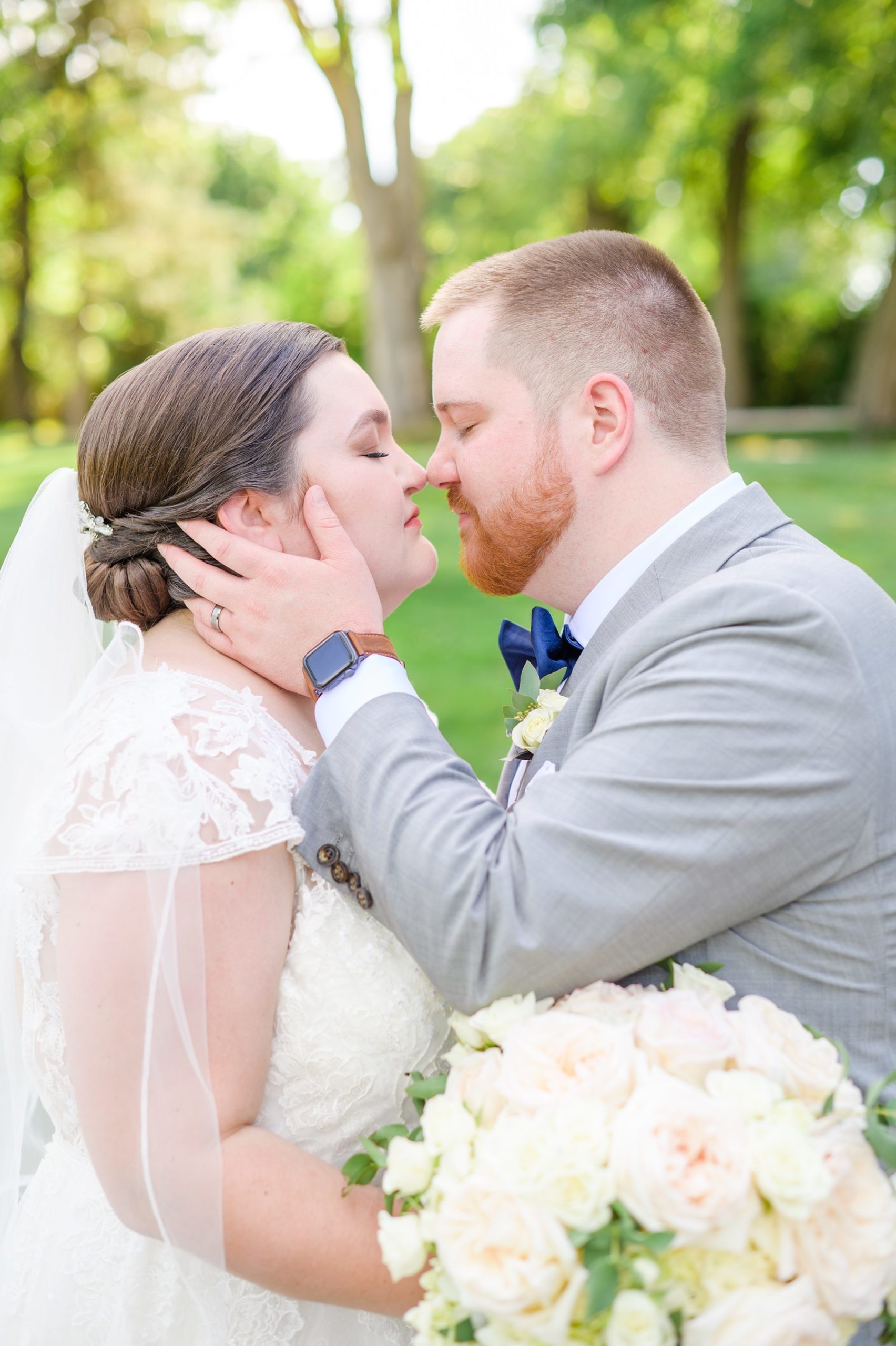 Royal Blue summer wedding day at Downingtown Country Club Photographed by Baltimore Wedding Photographer Cait Kramer Photography