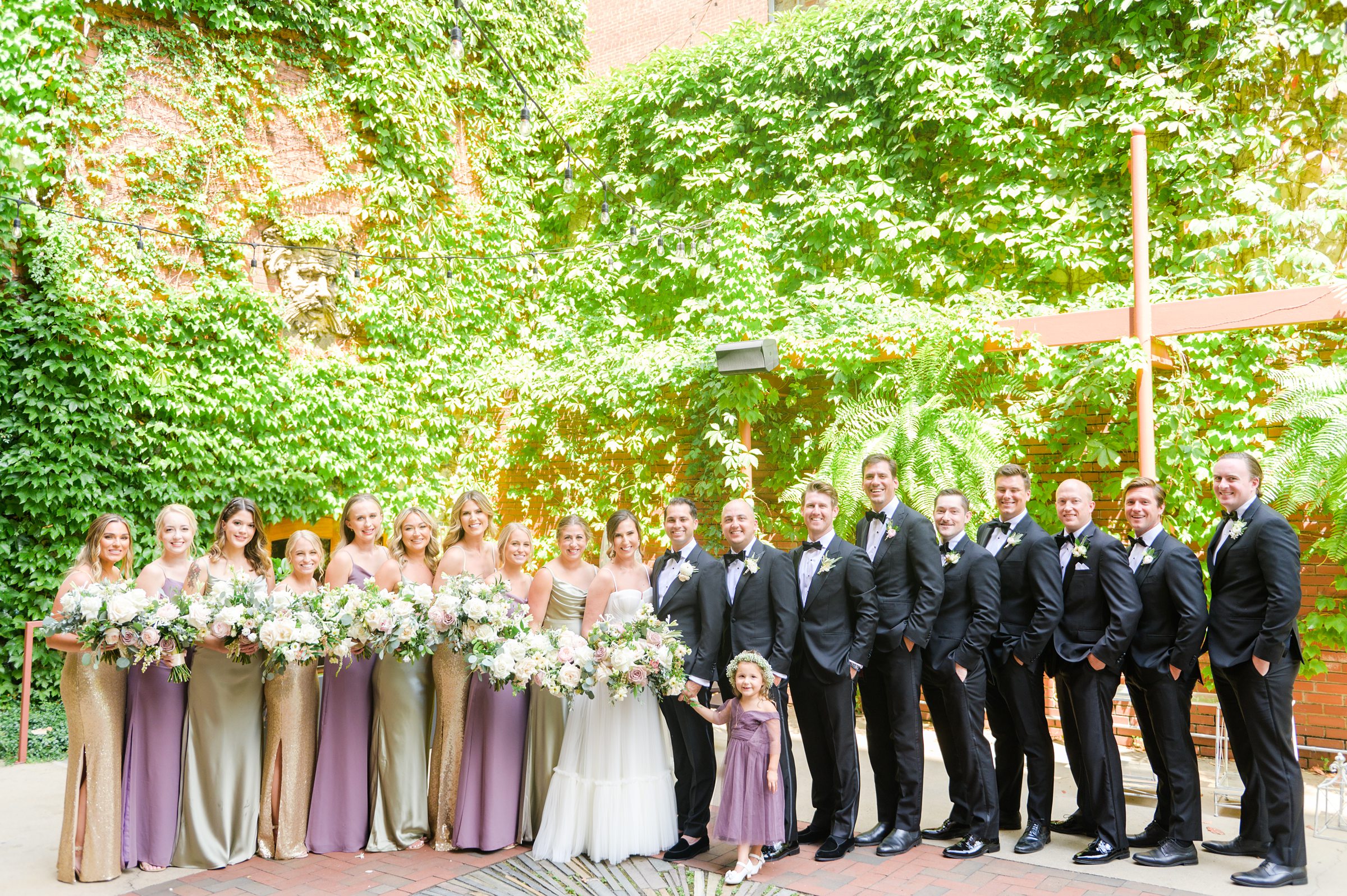 Romantic dusty rose and white black-tie Summer Wedding Day at Excelsior Lancaster Pennsylvania Photographed by Baltimore Wedding Photographer Cait Kramer Photography