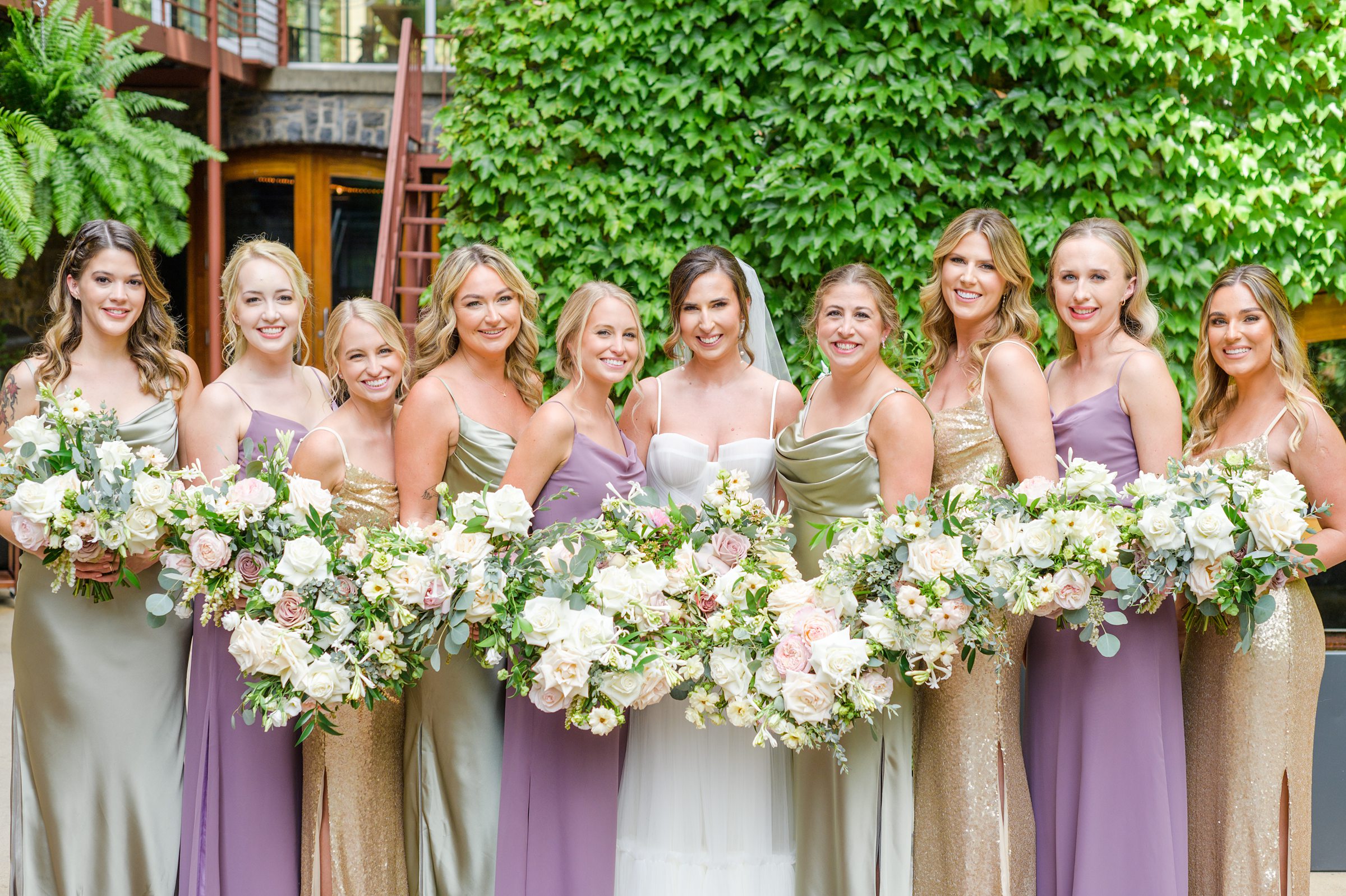 Romantic dusty rose and white black-tie Summer Wedding Day at Excelsior Lancaster Pennsylvania Photographed by Baltimore Wedding Photographer Cait Kramer Photography