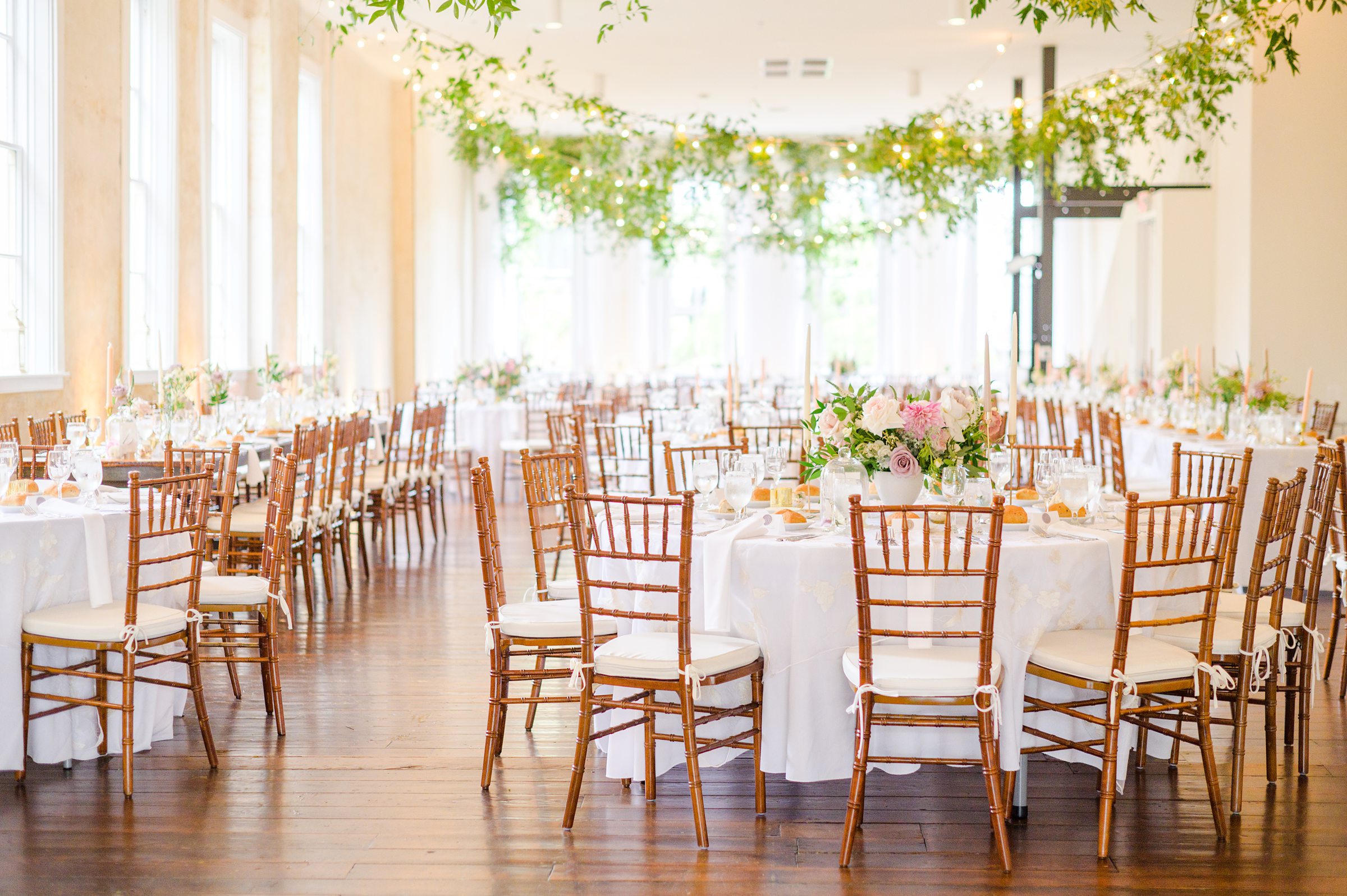 Romantic dusty rose and white black-tie Summer Wedding Day at Excelsior Lancaster Pennsylvania Photographed by Baltimore Wedding Photographer Cait Kramer Photography