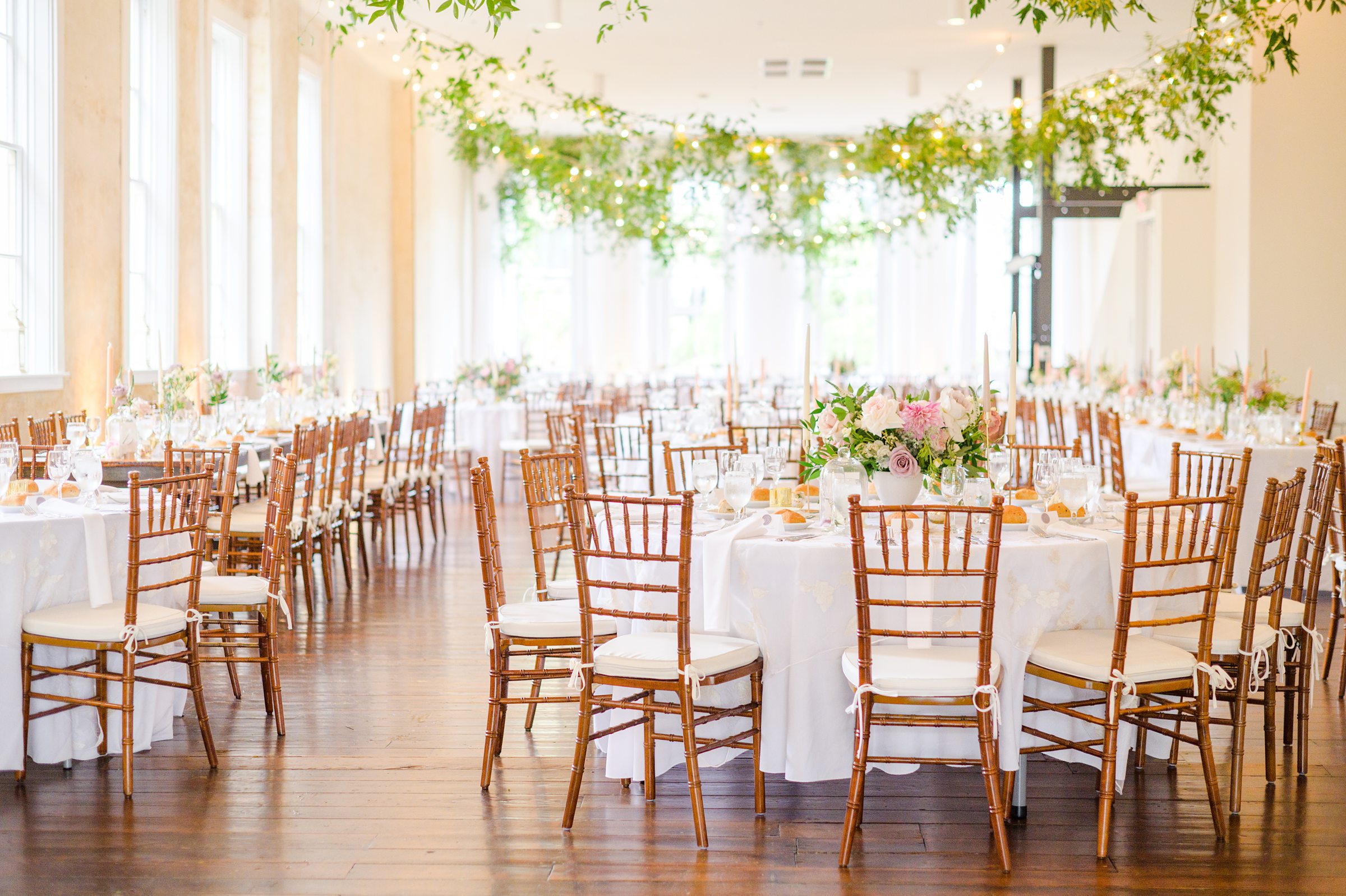 Romantic dusty rose and white black-tie Summer Wedding Day at Excelsior Lancaster Pennsylvania Photographed by Baltimore Wedding Photographer Cait Kramer Photography