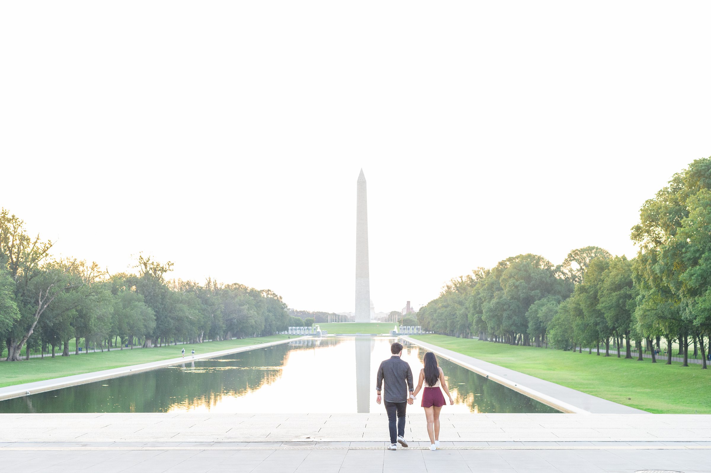 With iconic views and a couple this sweet, Lincoln Memorial surprise proposals are always a sweet idea! This proposal was the sweetest surprise photographed by Baltimore proposal photographer, Cait Kramer.