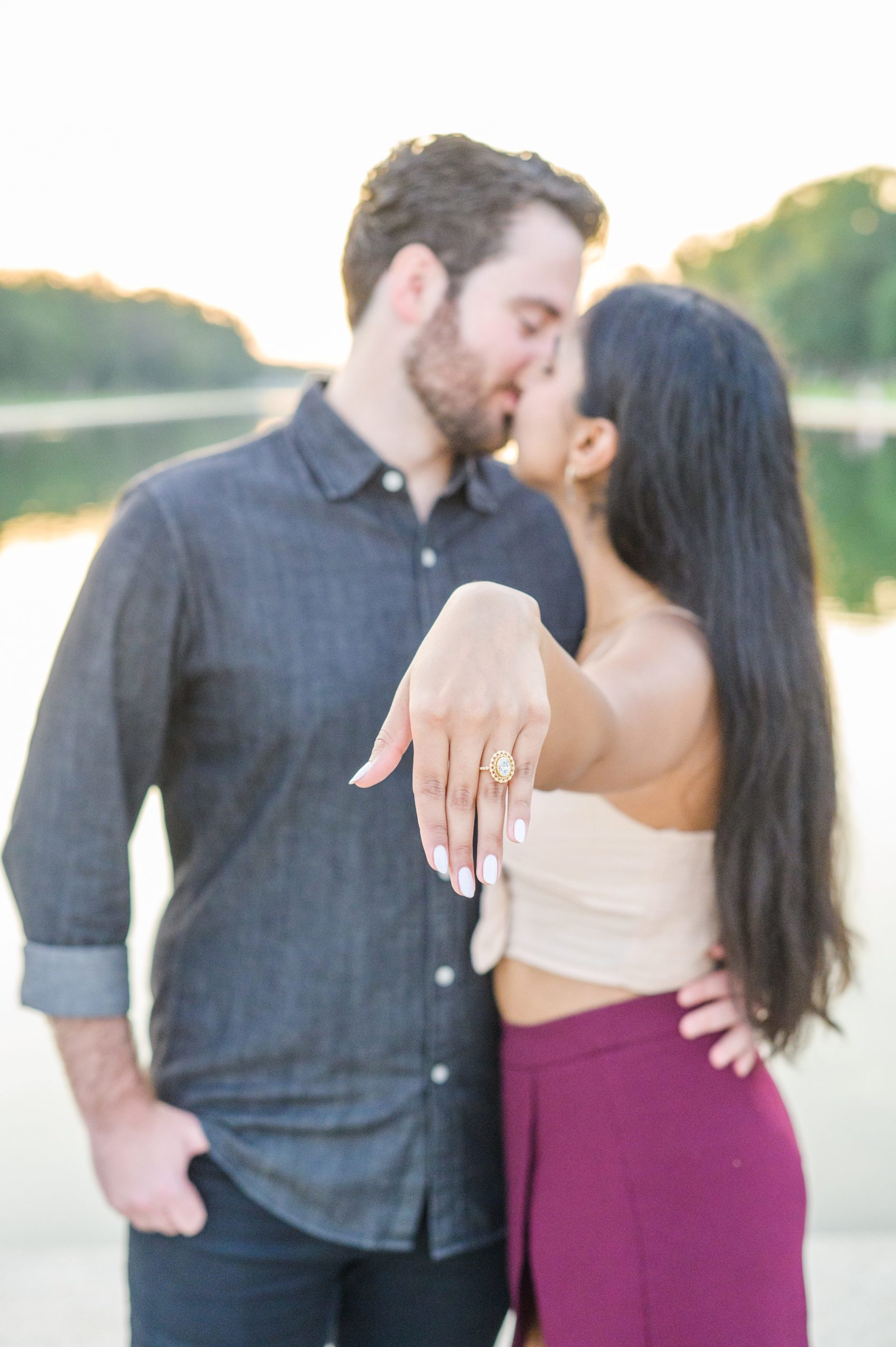 With iconic views and a couple this sweet, Lincoln Memorial surprise proposals are always a sweet idea! This proposal was the sweetest surprise photographed by Baltimore proposal photographer, Cait Kramer.