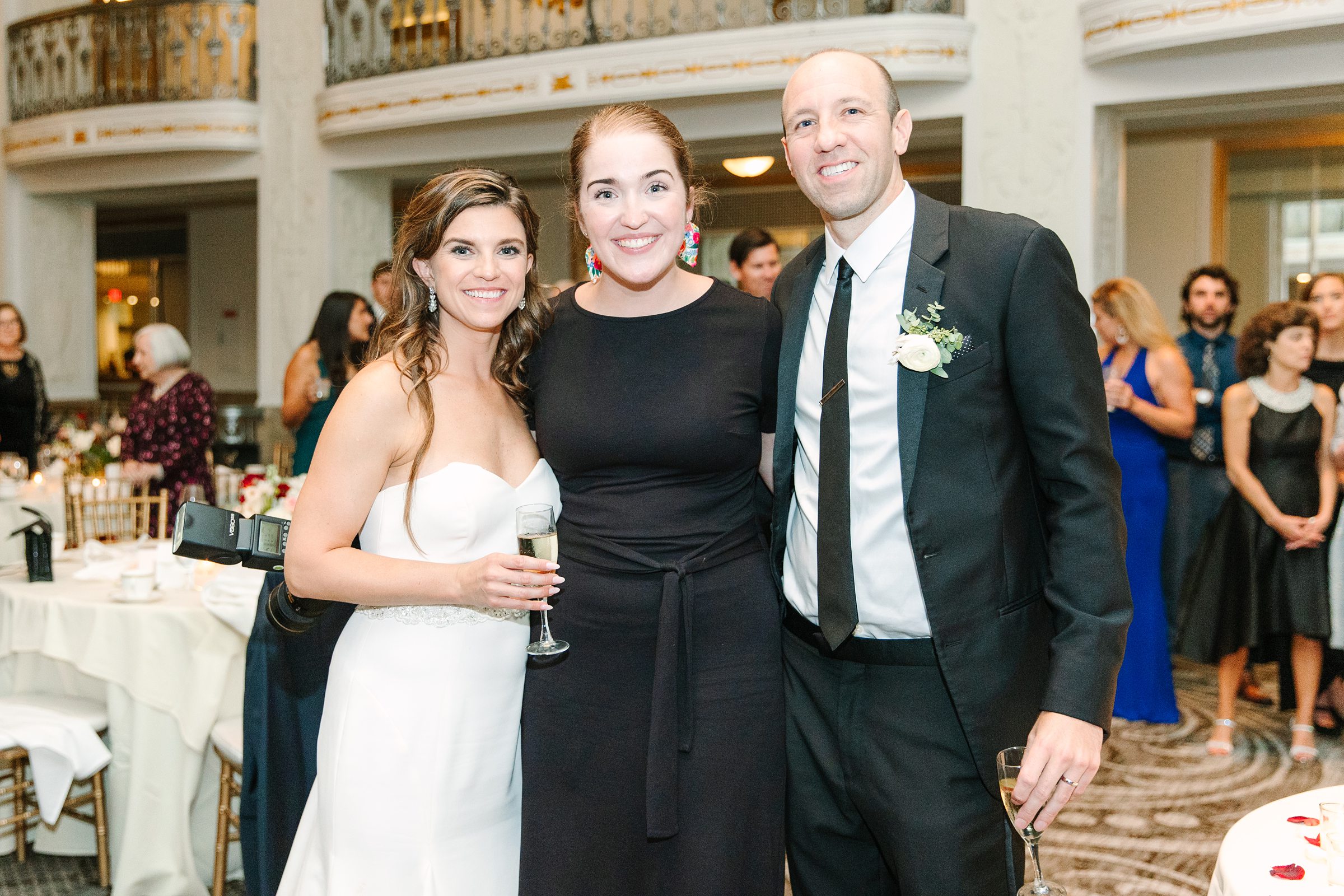 Burgundy and white Fall wedding day portraits and details featuring Mayflower Hotel DC wedding photos photographed by Baltimore wedding photographer Cait Kramer Photography