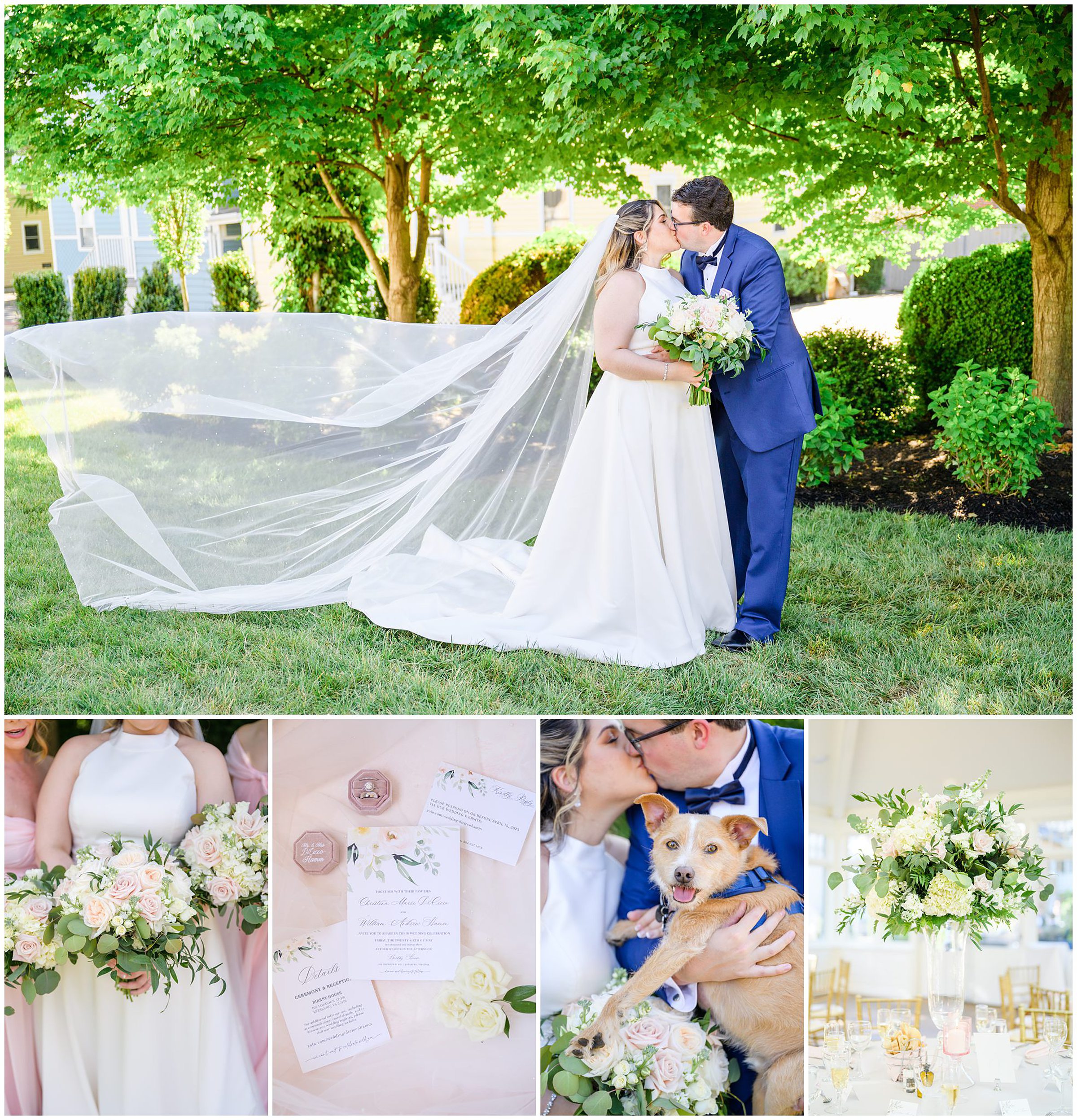 Blush and White Spring Wedding Day at Birkby House in Leesburg, Virginia Photographed by Baltimore Wedding Photographer Cait Kramer Photography