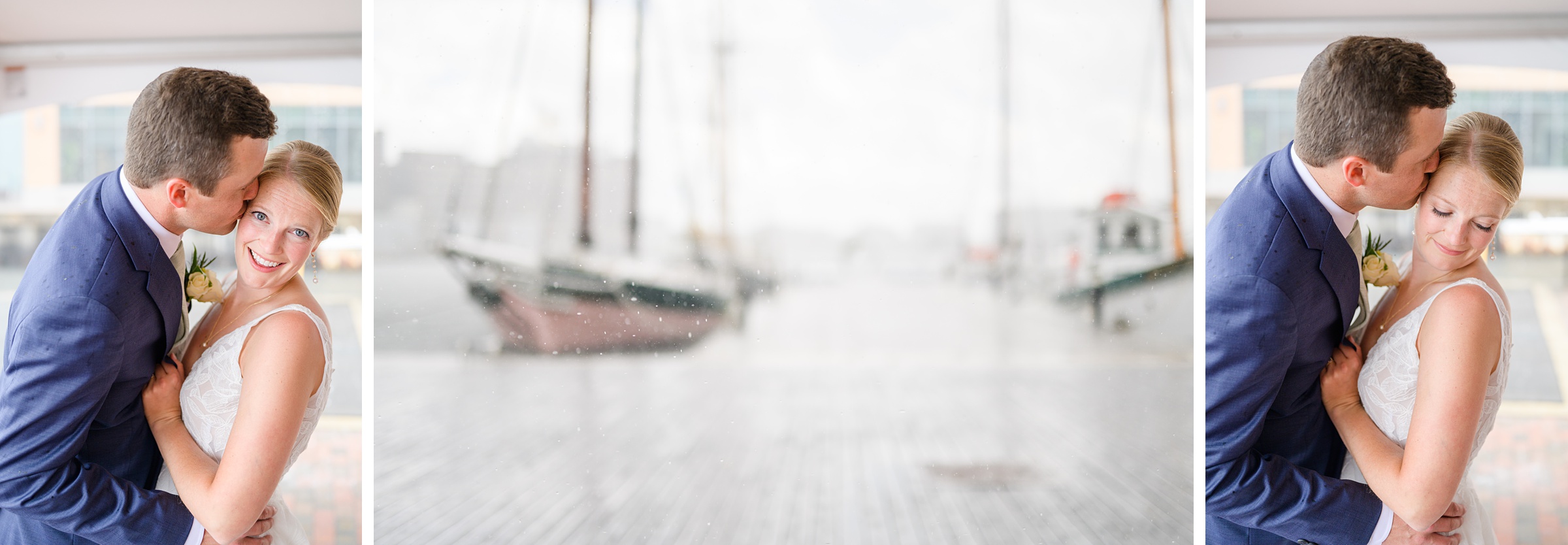 Sage Green and Navy Blue summer wedding at the Frederick Douglass Maritime Museum in Baltimore, Maryland. Photographed by Baltimore Wedding Photographer Cait Kramer Photography