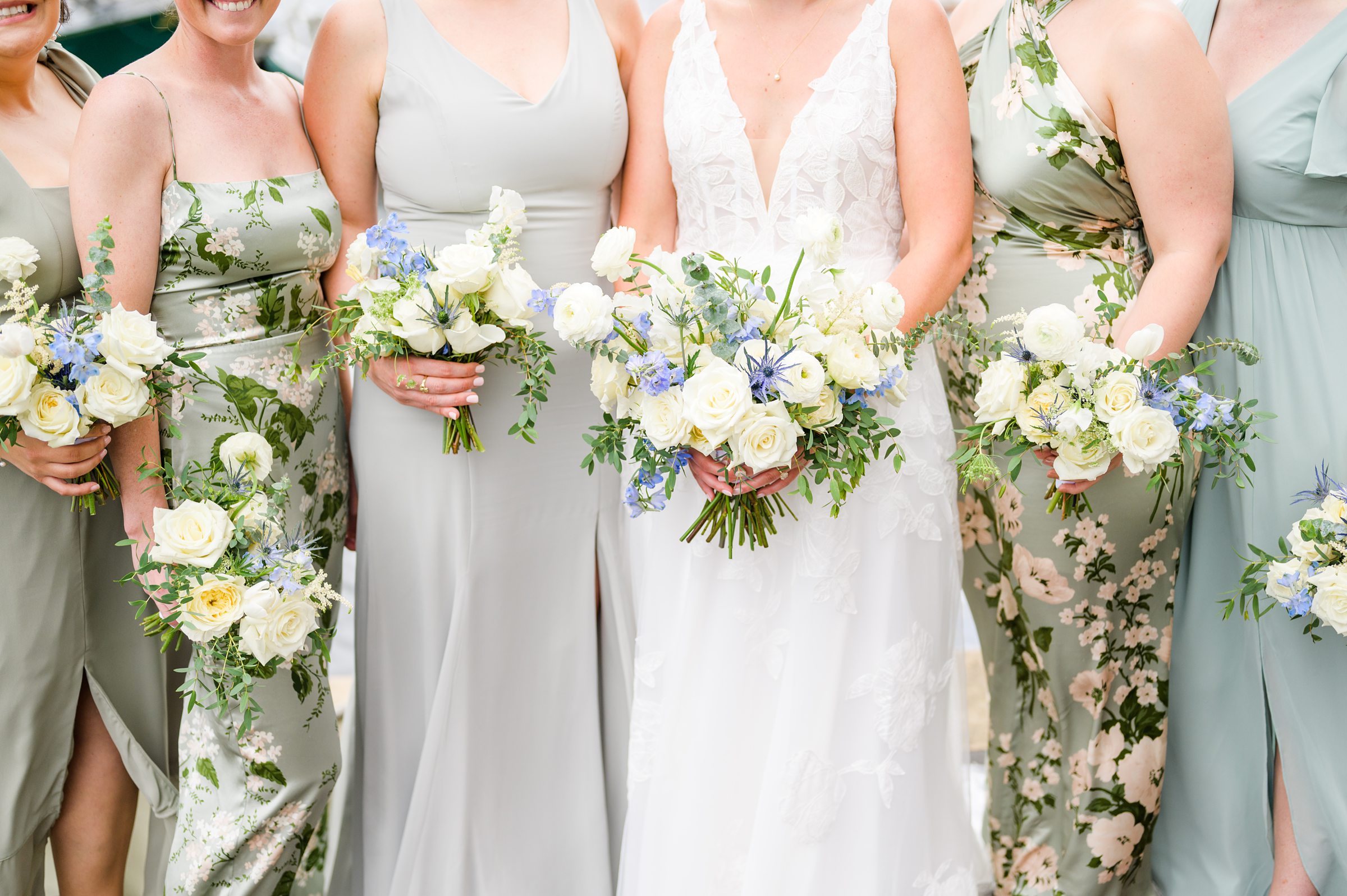 Sage Green and Navy Blue summer wedding at the Frederick Douglass Maritime Museum in Baltimore, Maryland. Photographed by Baltimore Wedding Photographer Cait Kramer Photography