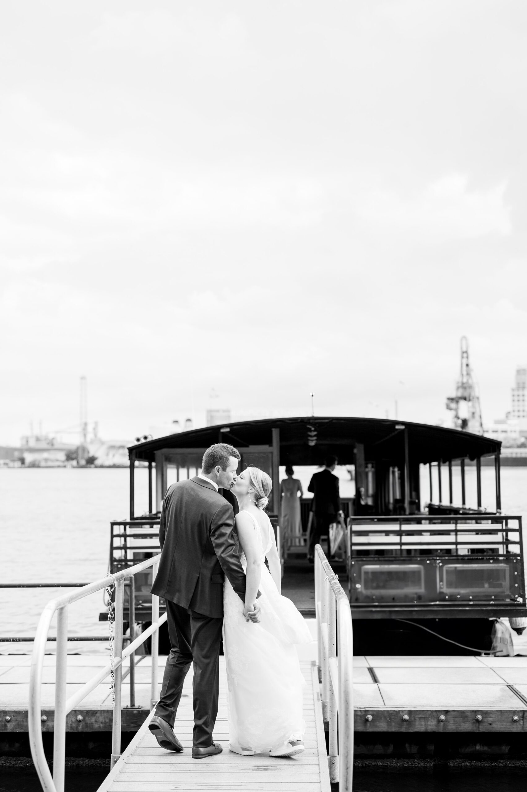 Sage Green and Navy Blue summer wedding at the Frederick Douglass Maritime Museum in Baltimore, Maryland. Photographed by Baltimore Wedding Photographer Cait Kramer Photography