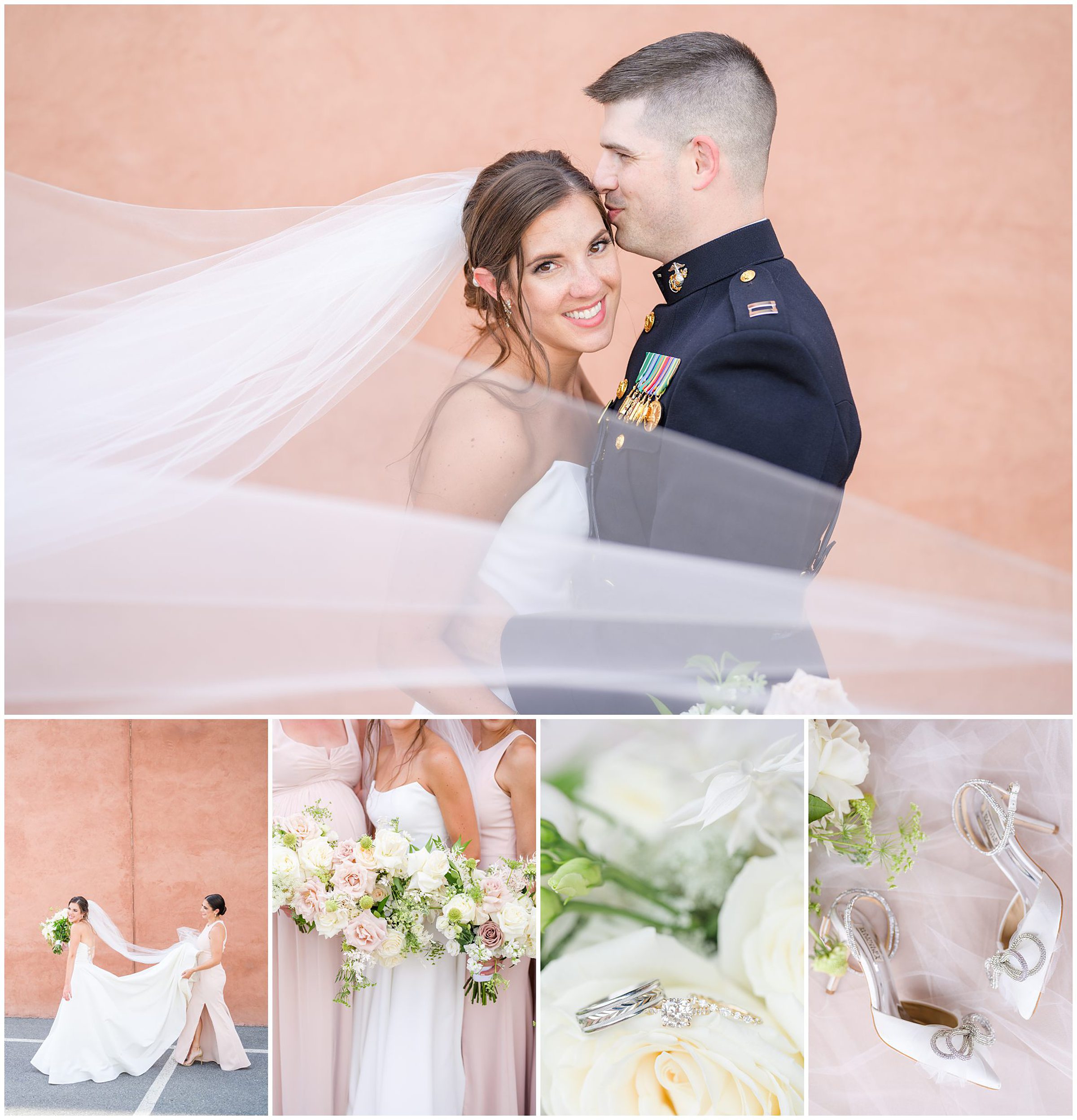 Neutral and Elegant summer wedding day at the Cork Factory Hotel in Lancaster, Pennsylvania Photographed by Baltimore Wedding Photographer Cait Kramer Photography