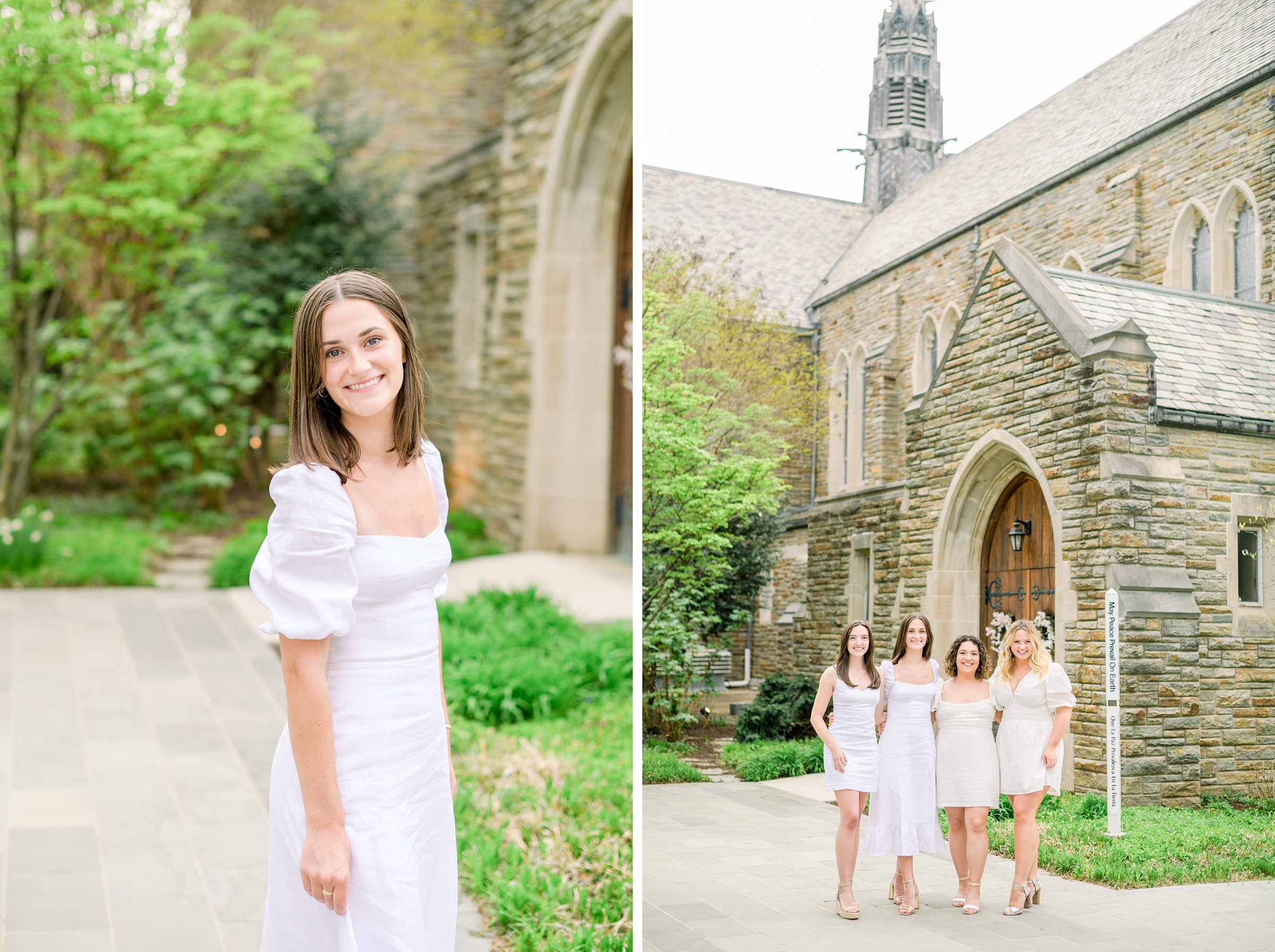 College Senior Graduation Session at Loyola University in Baltimore, Maryland. Photographed by Senior Portrait Photographer Cait Kramer Photography